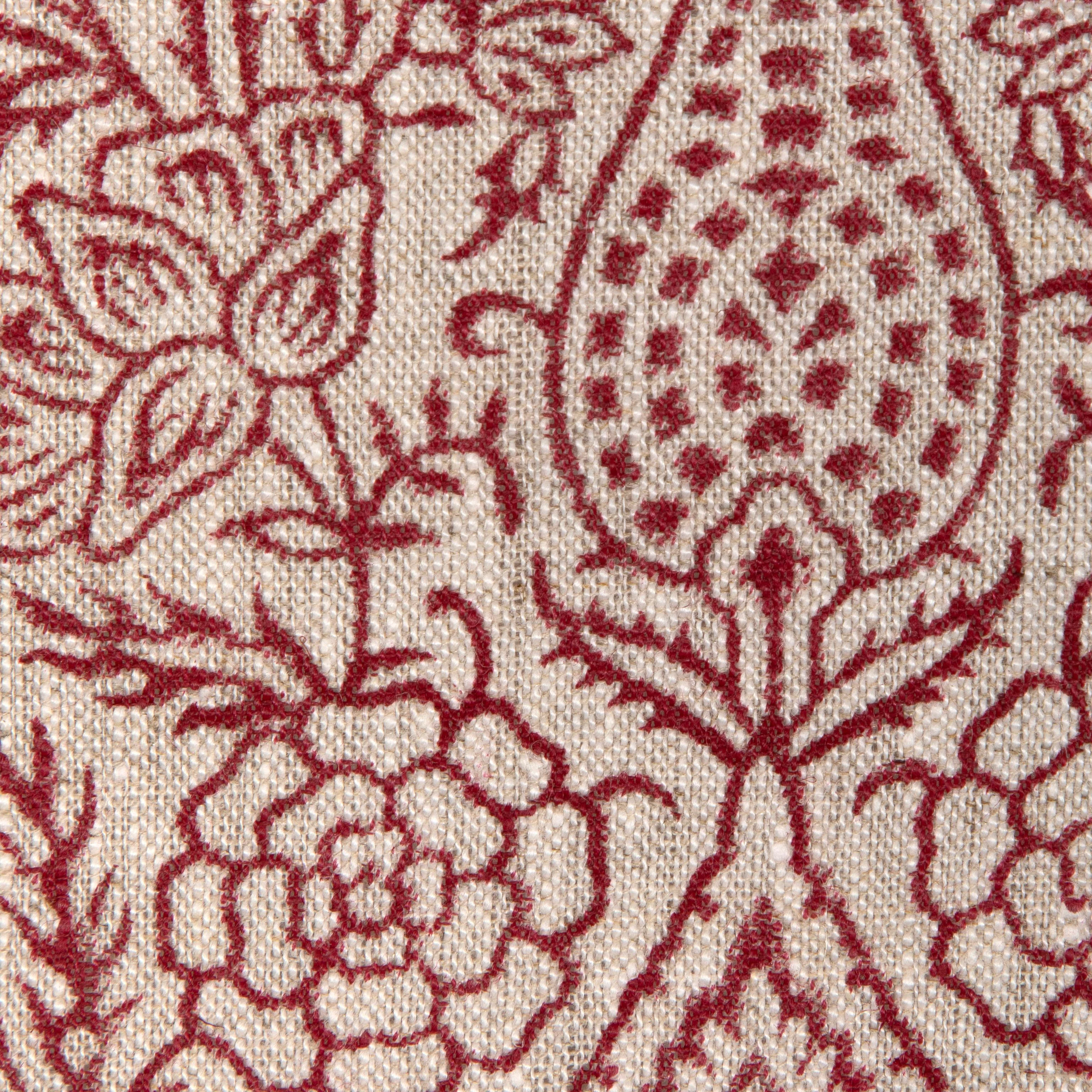 Lee Jofa Haven Handblock Ruby Fabric - Image 3