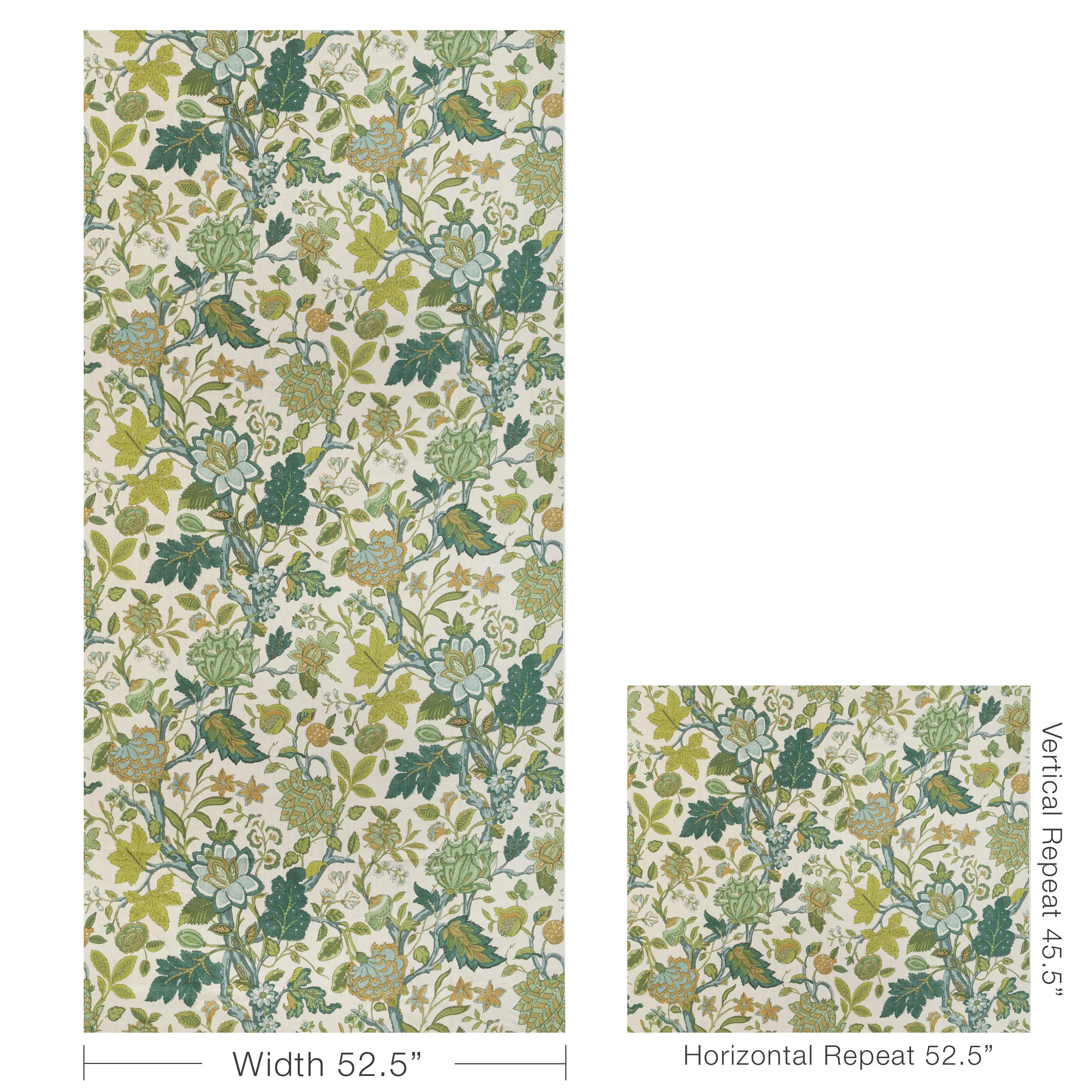 Lee Jofa Hazelwood Print Green Fabric - Image 5