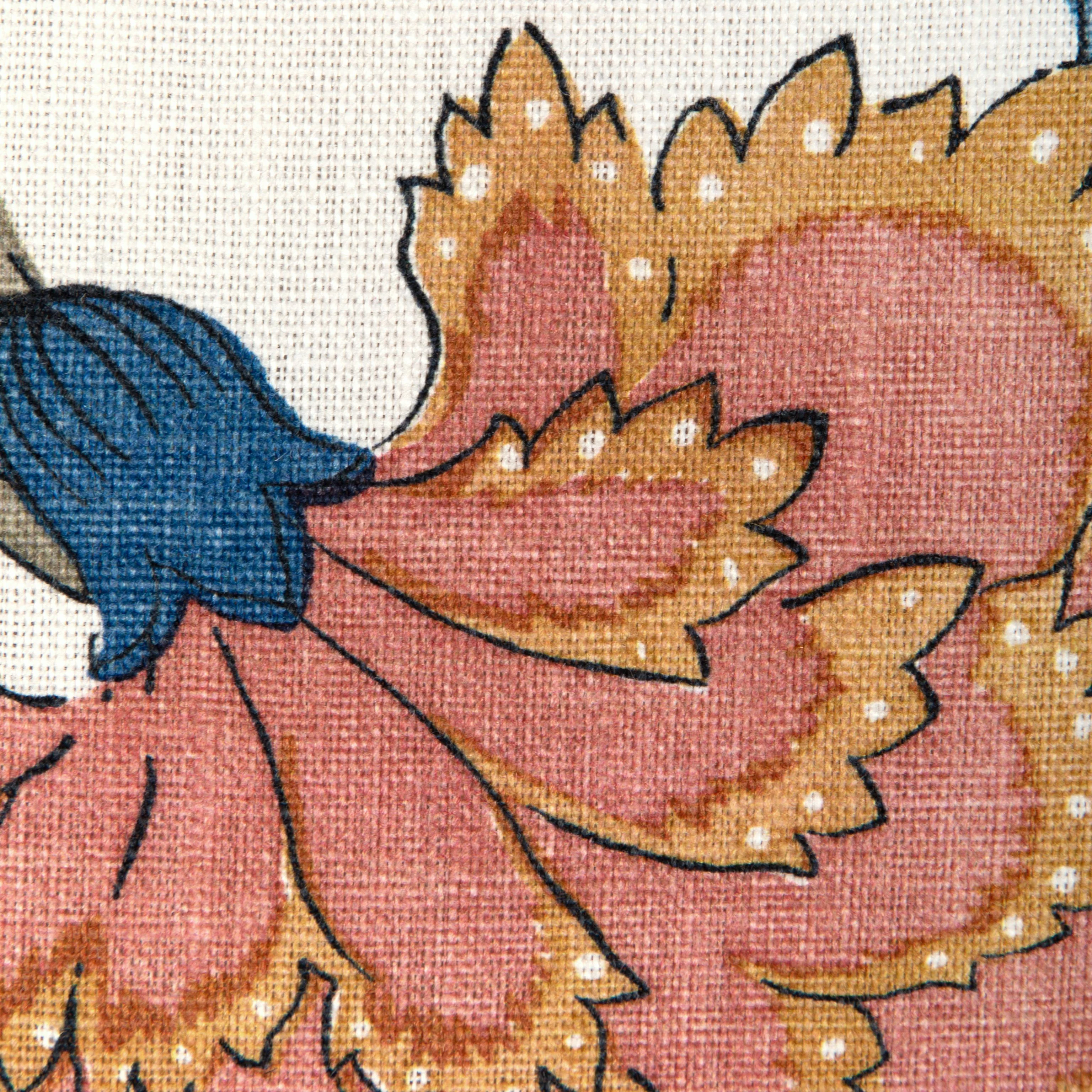 Lee Jofa Hazelwood Print Indigo Fabric - Image 3