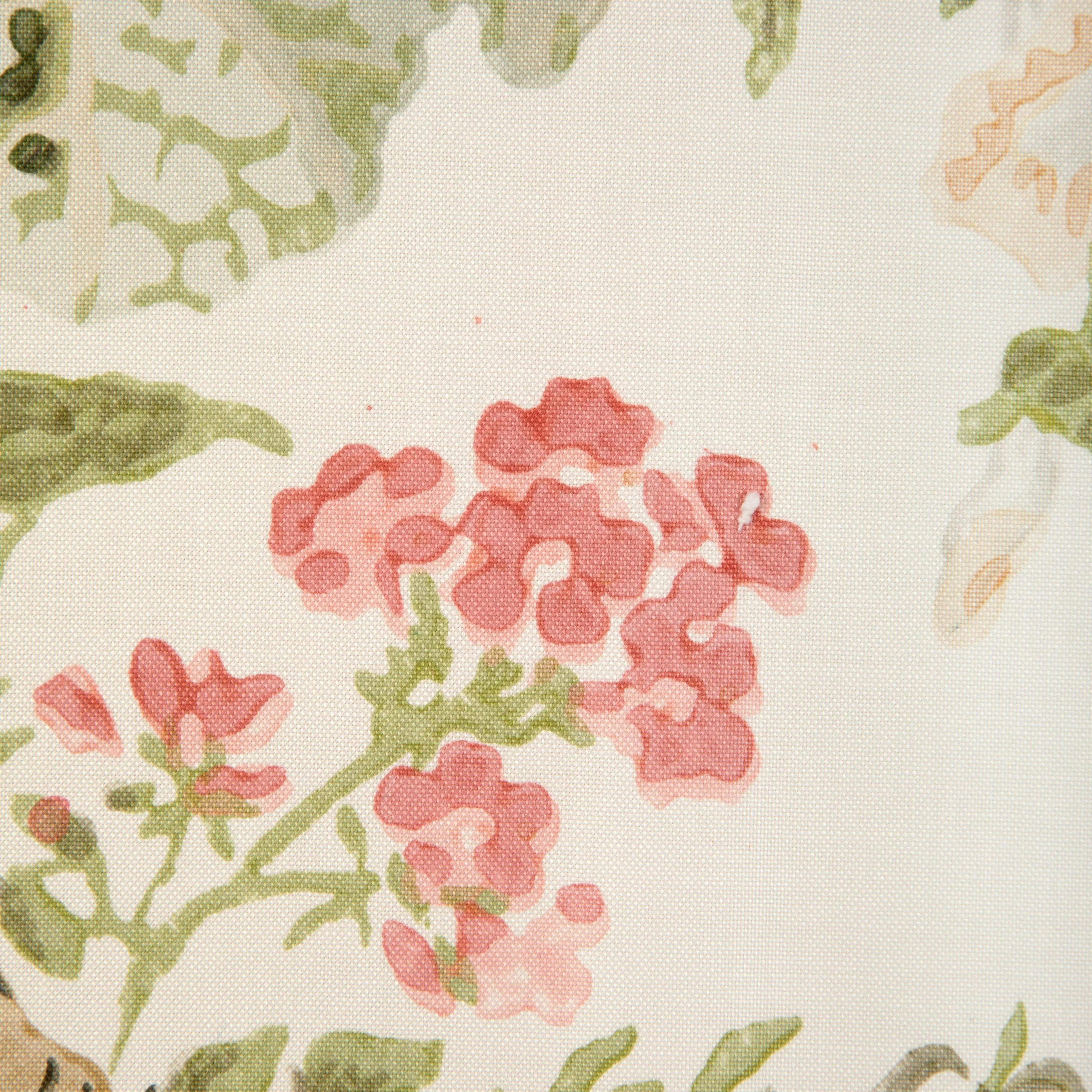 Lee Jofa Hollyhock Hdb Apricot/Moss Fabric - Image 3