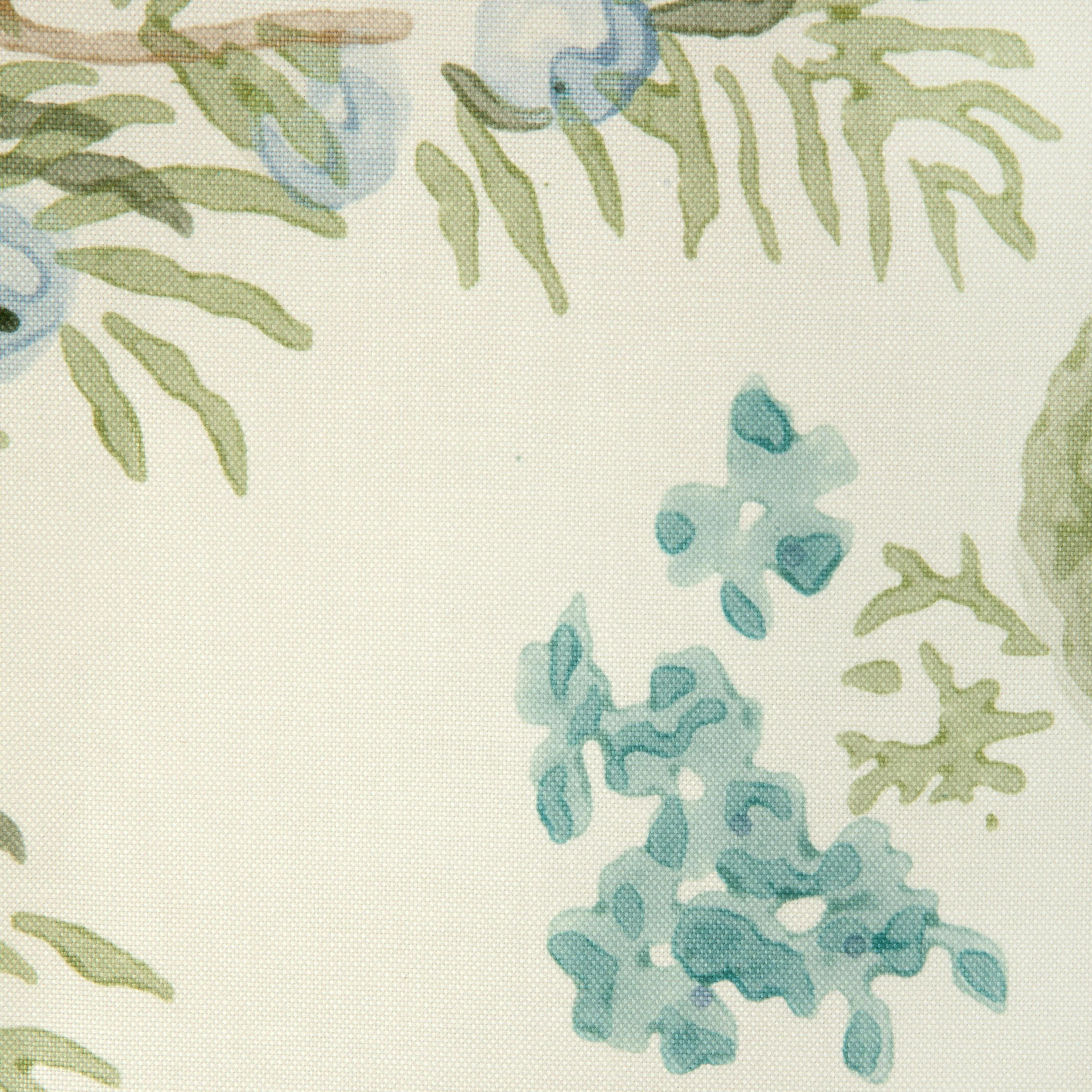 Lee Jofa Hollyhock Hdb Blue/Leaf Fabric - Image 3