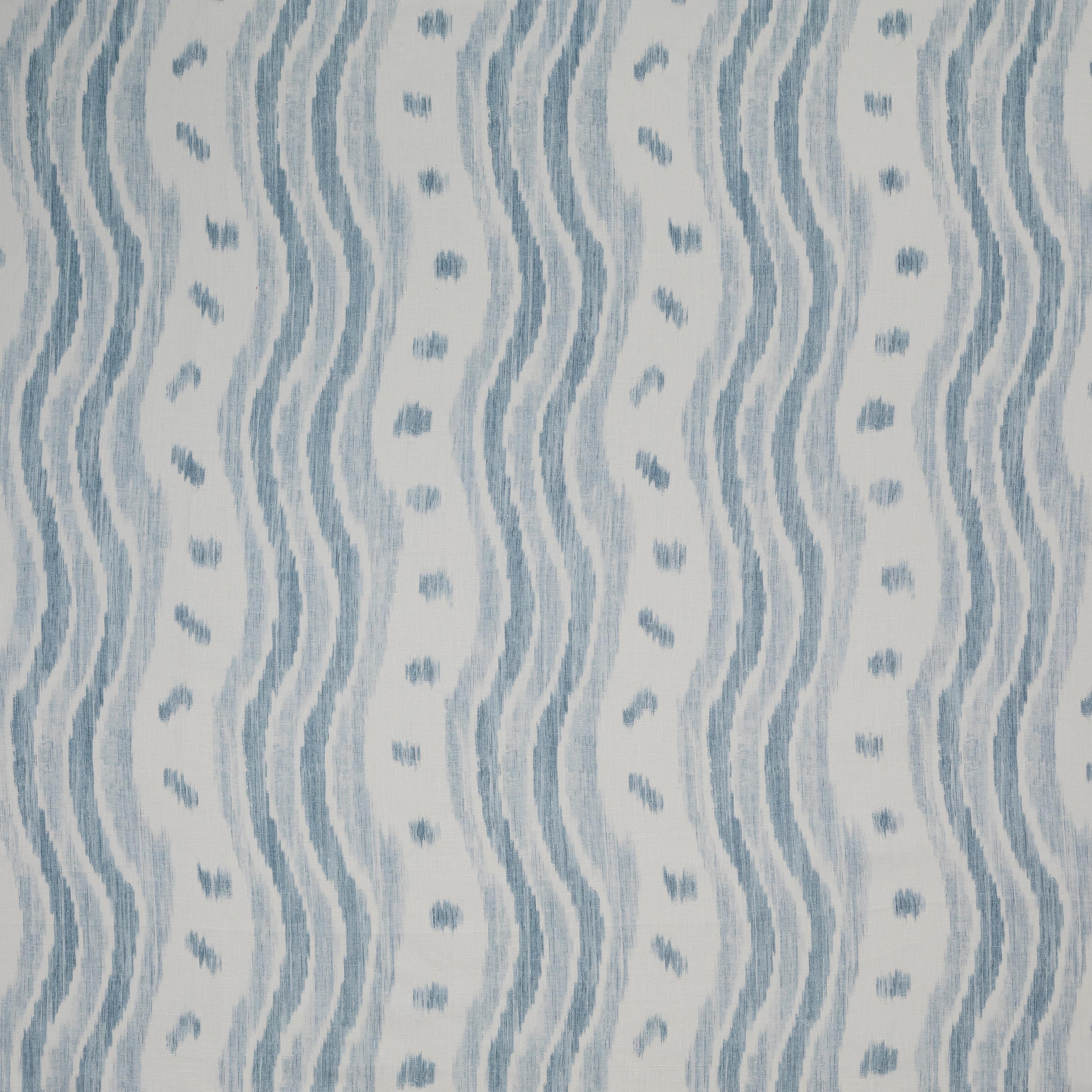 Lee Jofa Ikat Stripe Pale Blue Fabric - Image 2
