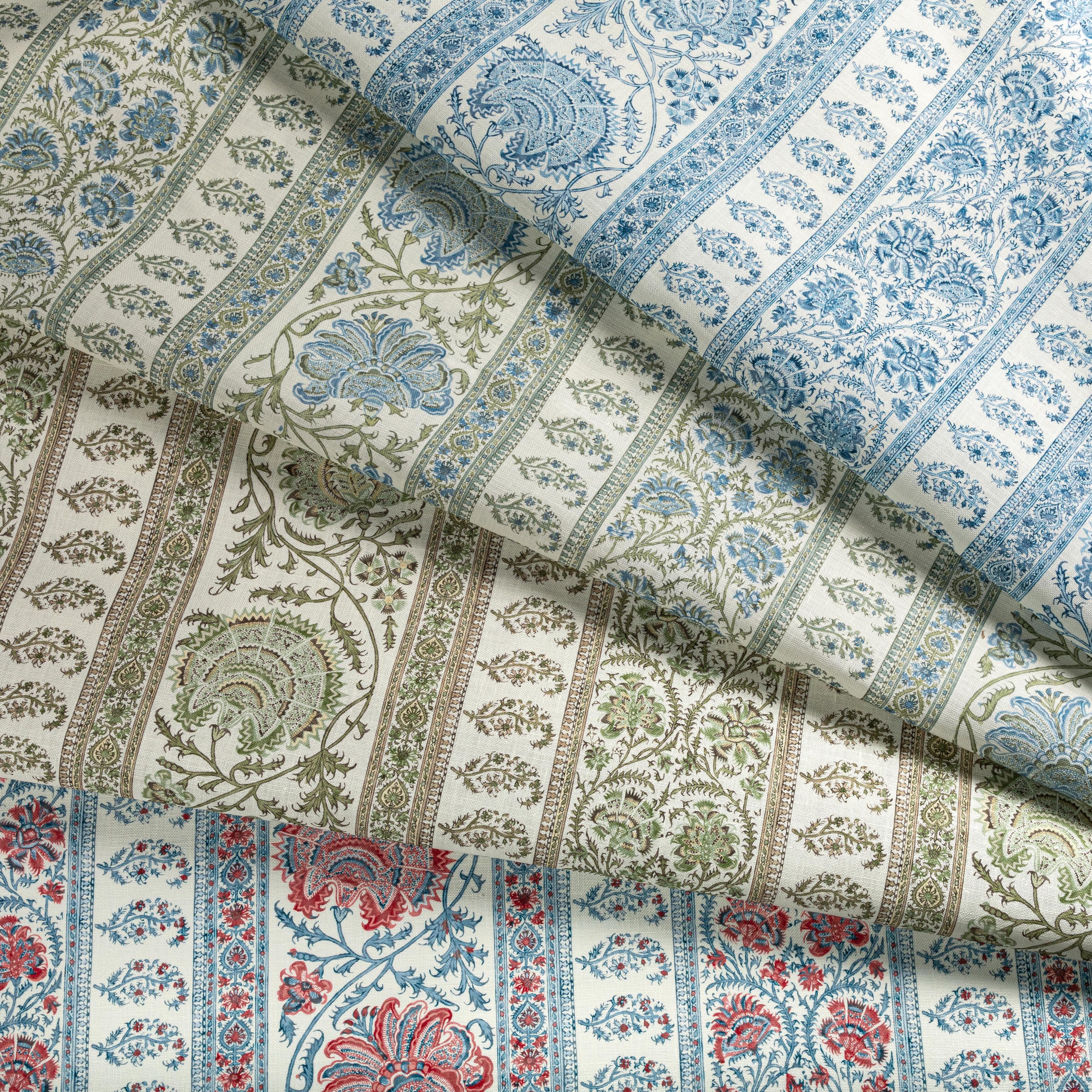 Lee Jofa Indiennes Stripe Berry Fabric - Image 6