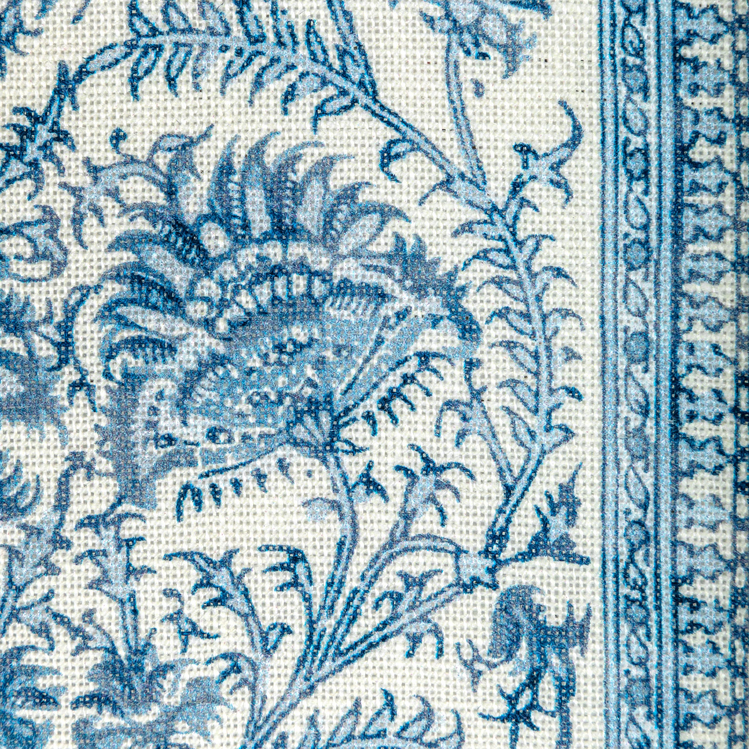 Lee Jofa Indiennes Stripe Delft Fabric - Image 3
