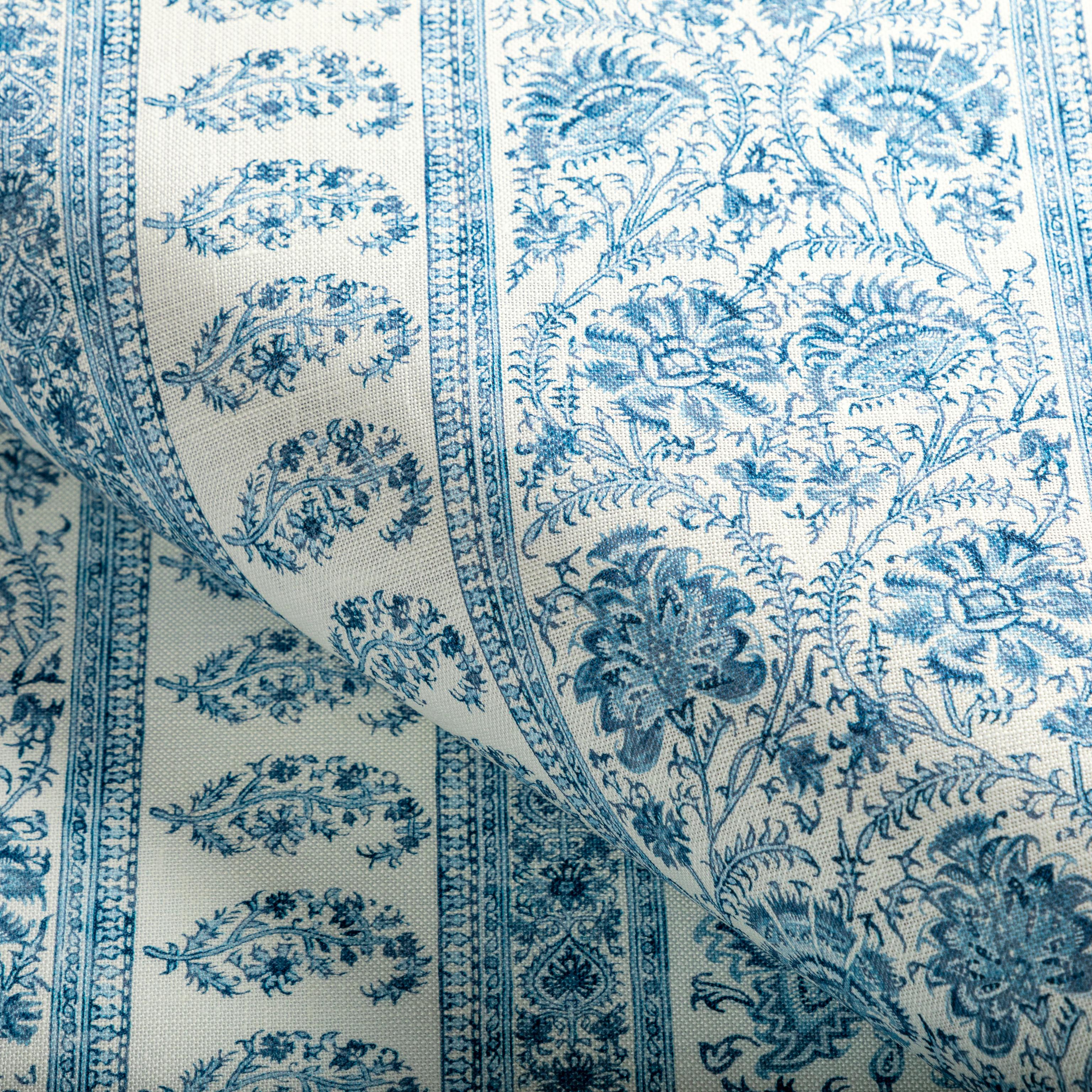 Lee Jofa Indiennes Stripe Delft Fabric - Image 4