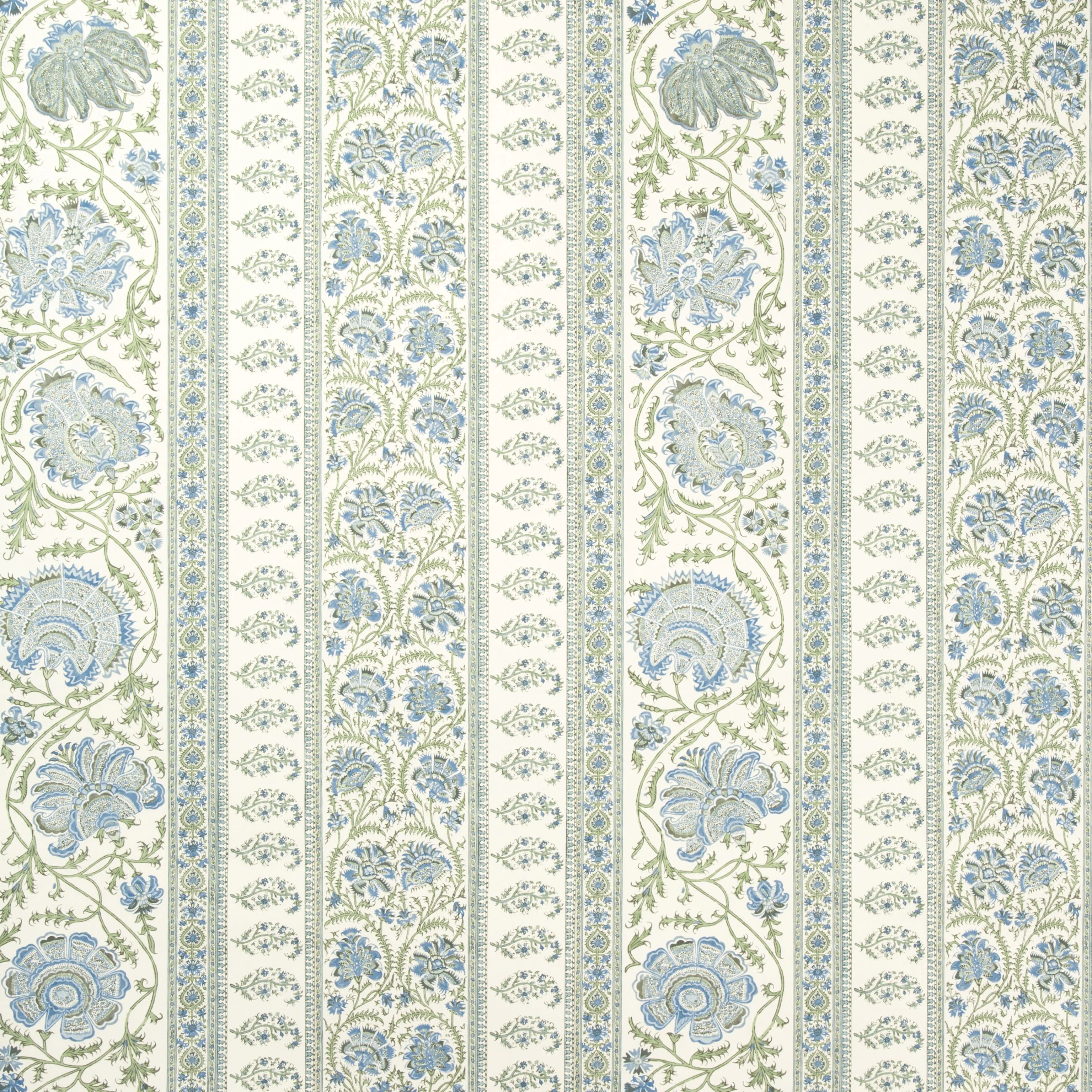 Lee Jofa Indiennes Stripe Wp Sea Wallpaper - Image 2