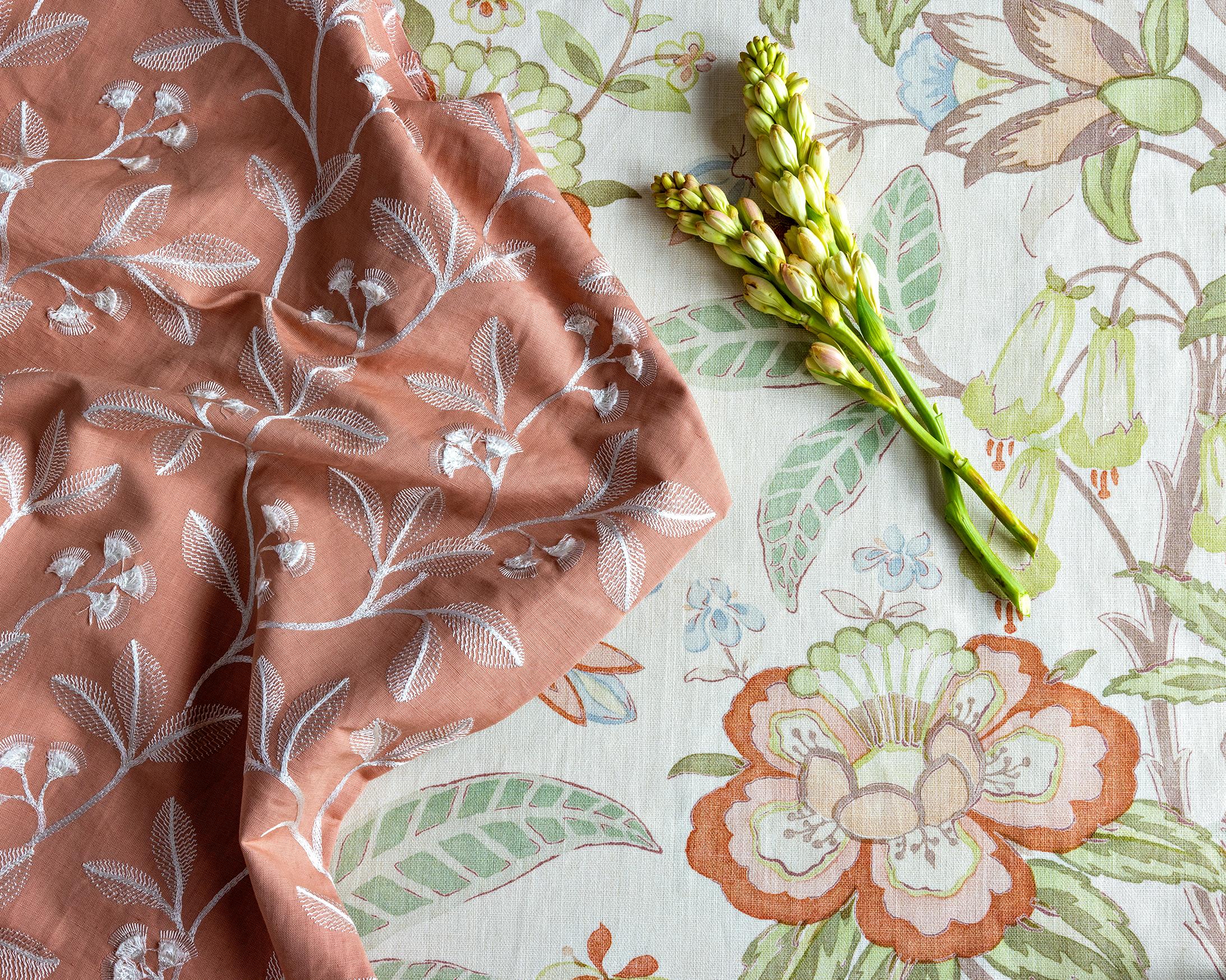 Lee Jofa Iris Embroidery Petal Drapery Fabric - Image 5