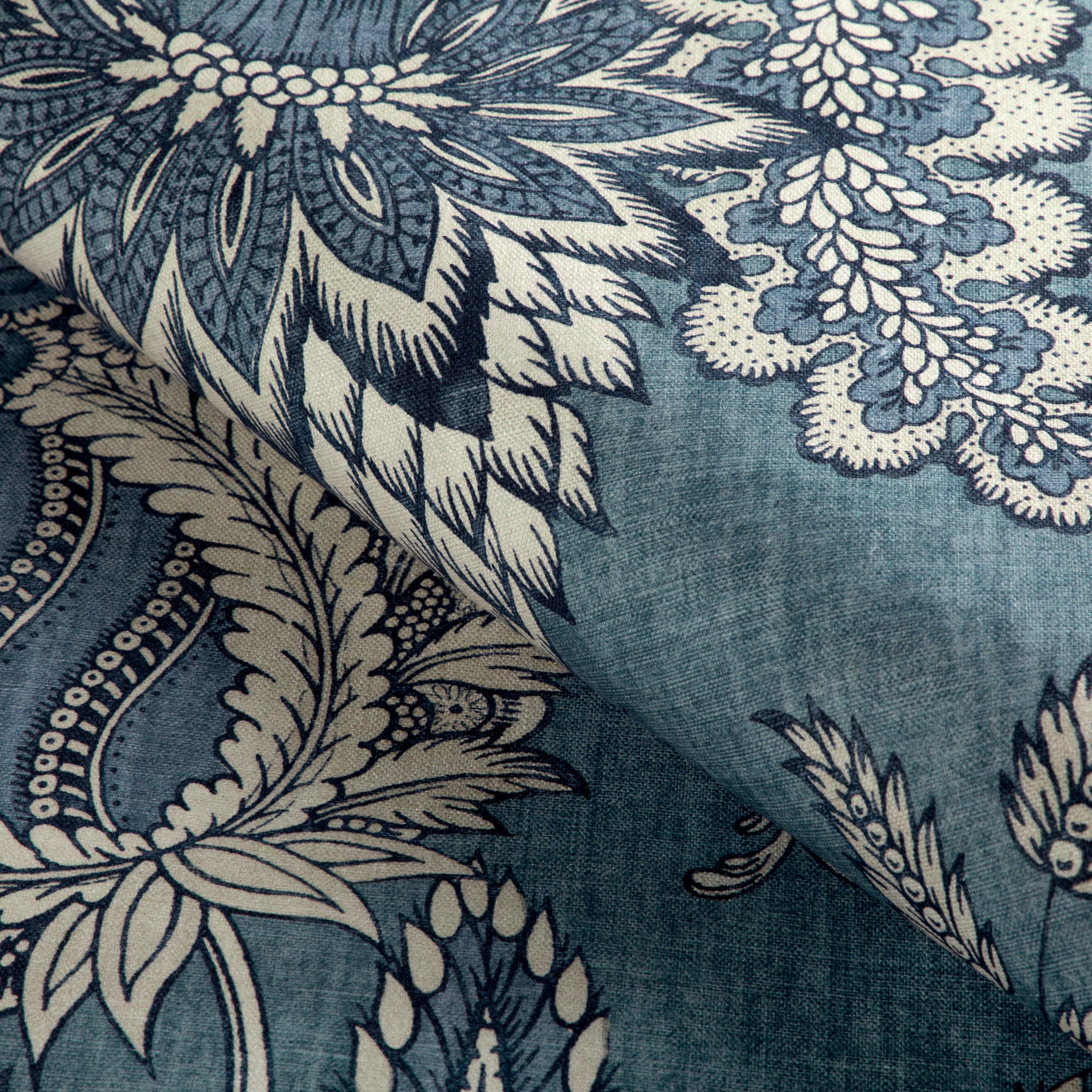Lee Jofa Jennings Print Blue Fabric - Image 4