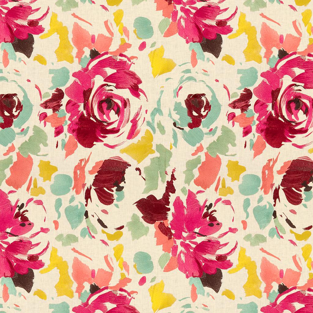 Lee Jofa Kalos Emb Pink/Sage Upholstery Fabric - Image 2