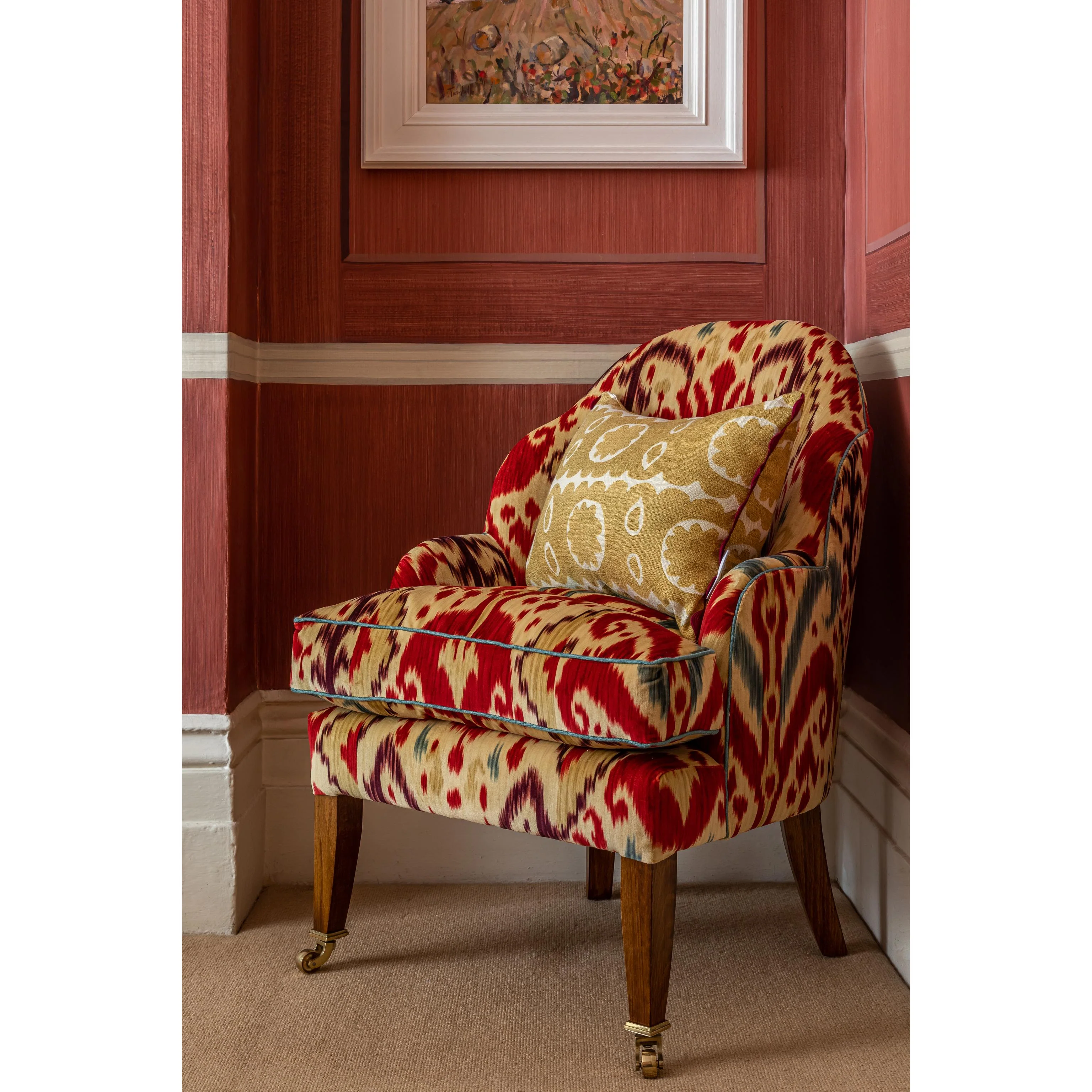 Lee Jofa Kamara Velvet Red Fabric - Image 4