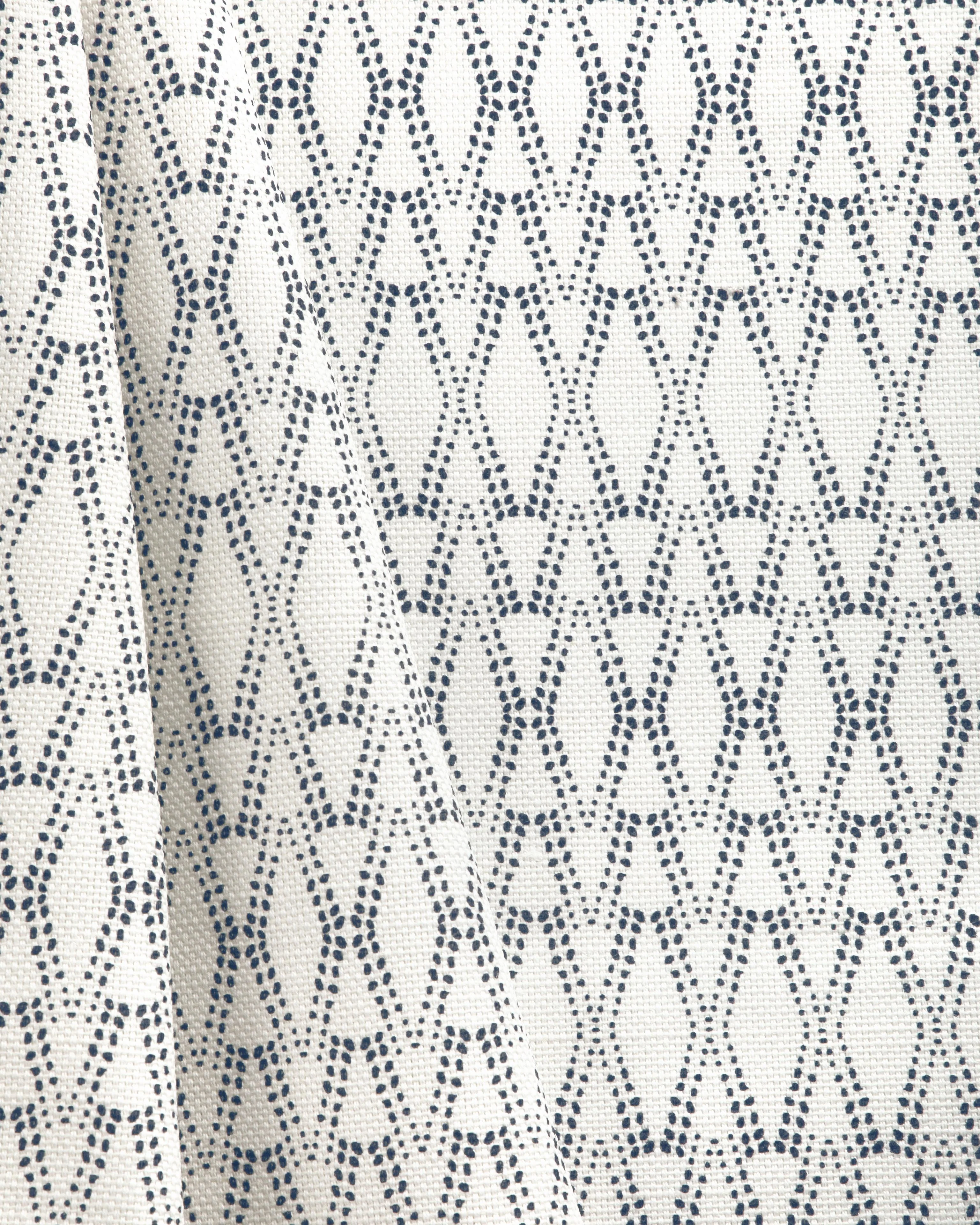 Lee Jofa Ketut Dark Navy/Oyster Fabric - Image 4