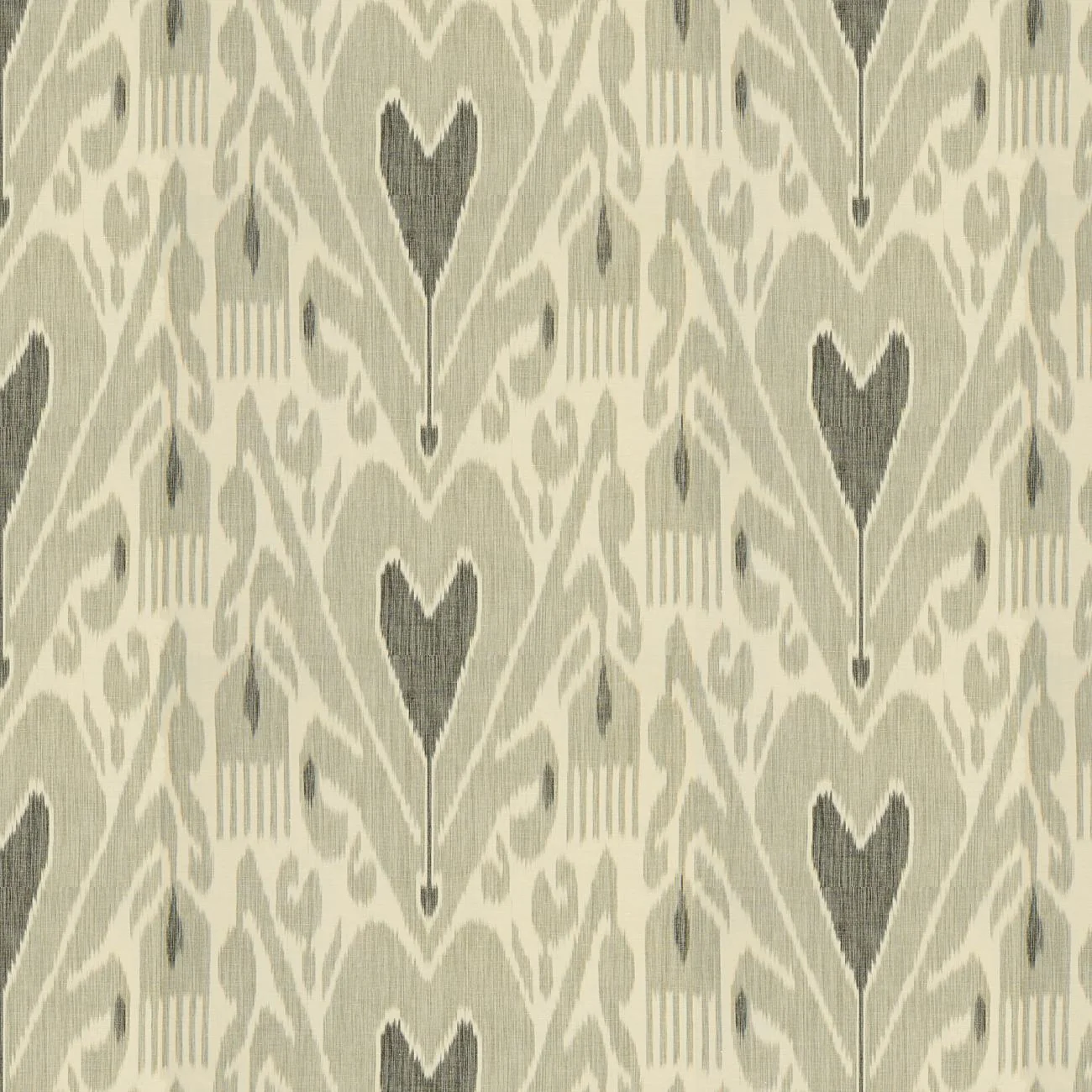 Lee Jofa Khalat Ikat Ebony/Pewter Fabric