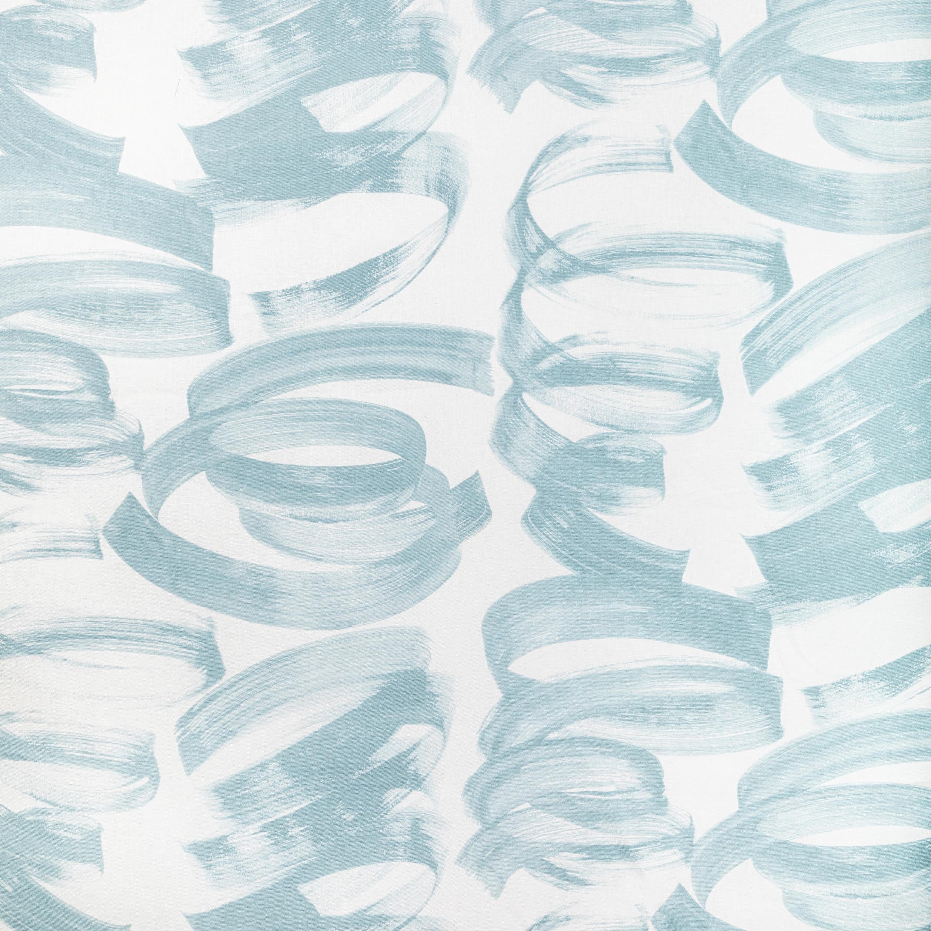 Lee Jofa Laryo Print Sky Fabric - Image 2