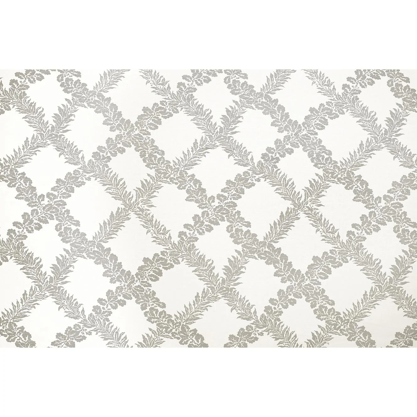 Lee Jofa Leaf Trellis Taupe Fabric - Image 3