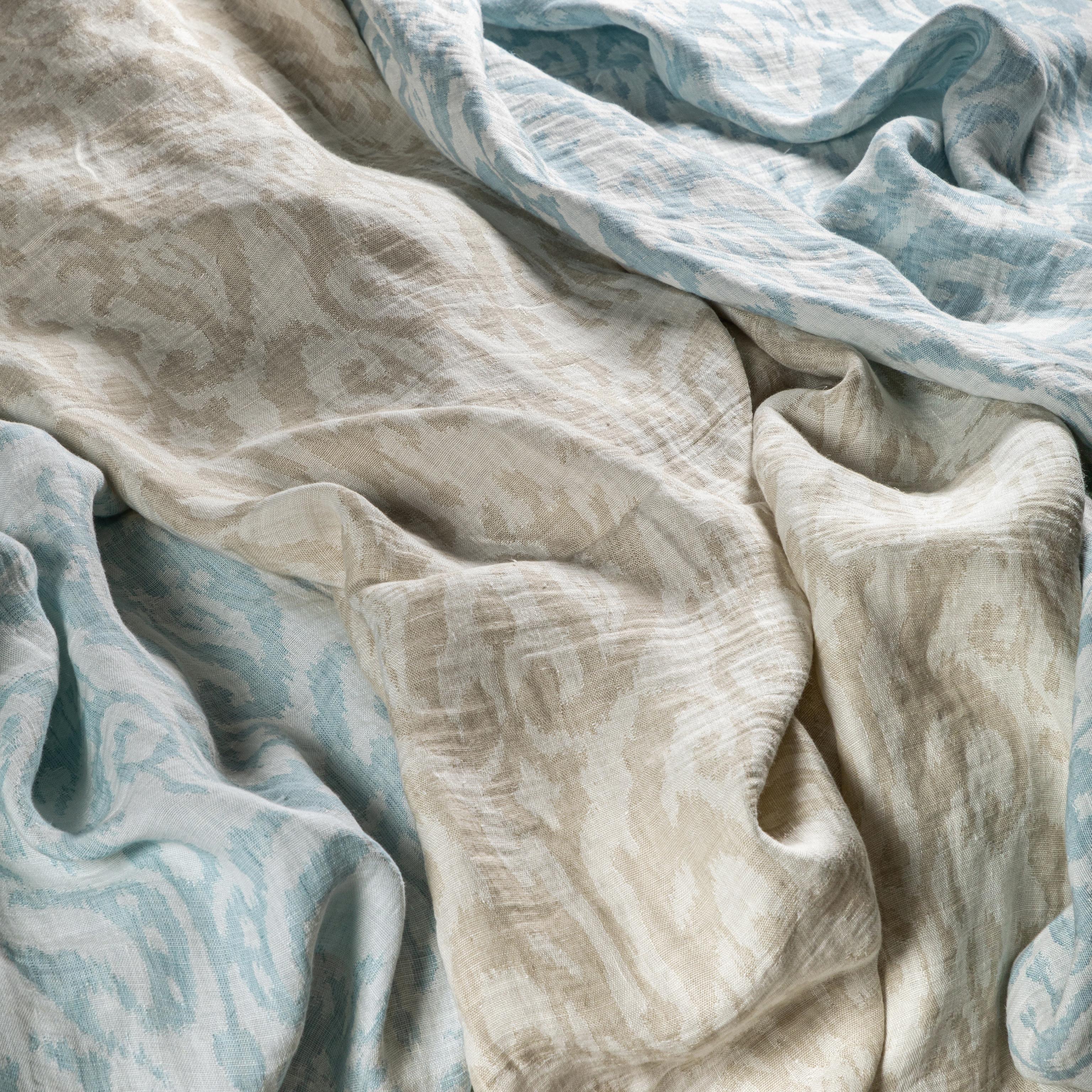 Lee Jofa Leandro Sheer Lagoon Drapery Fabric - Image 7