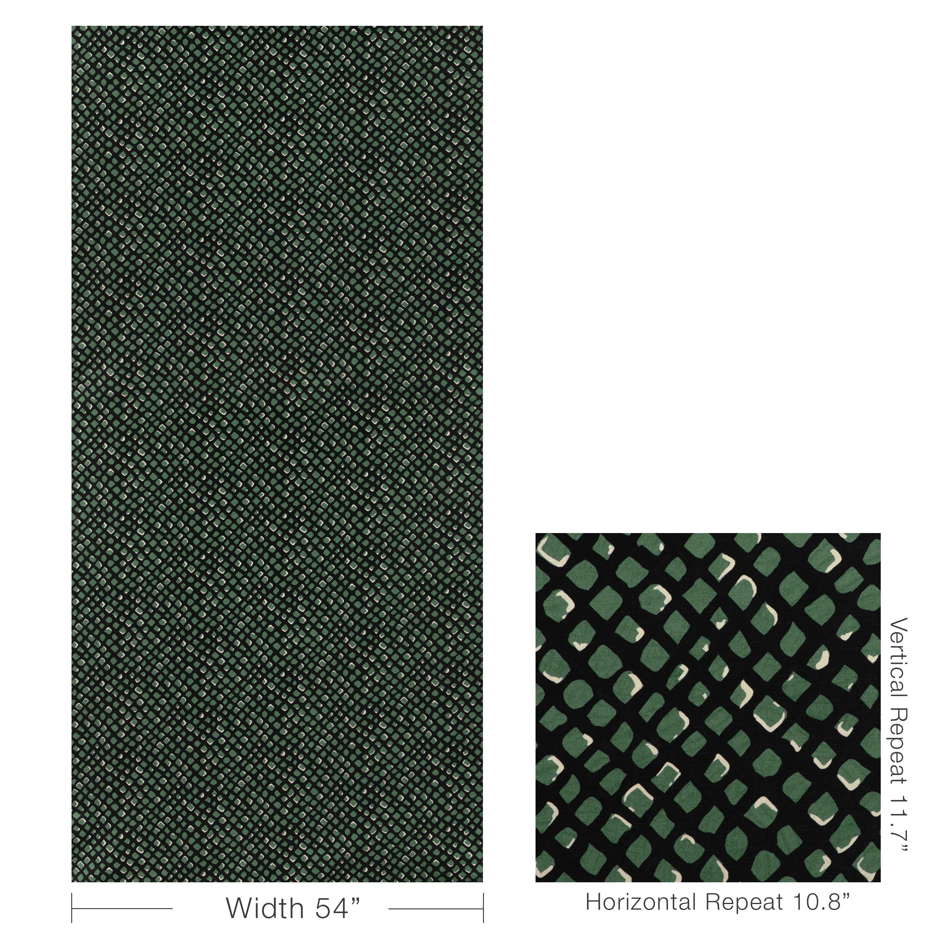 Lee Jofa Lenox Print Juniper Fabric - Image 5