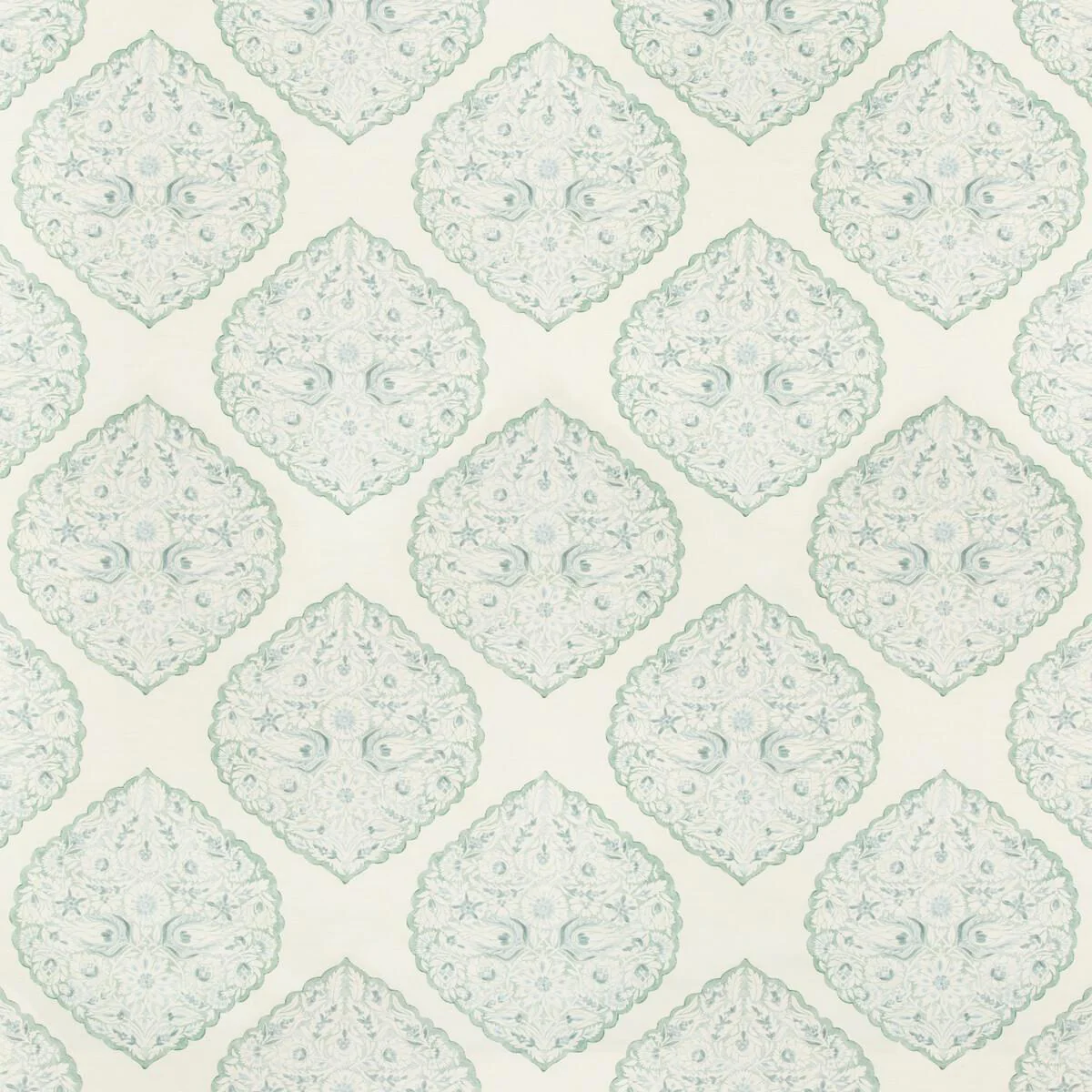 Lee Jofa Lido Print Mist Fabric - Image 3