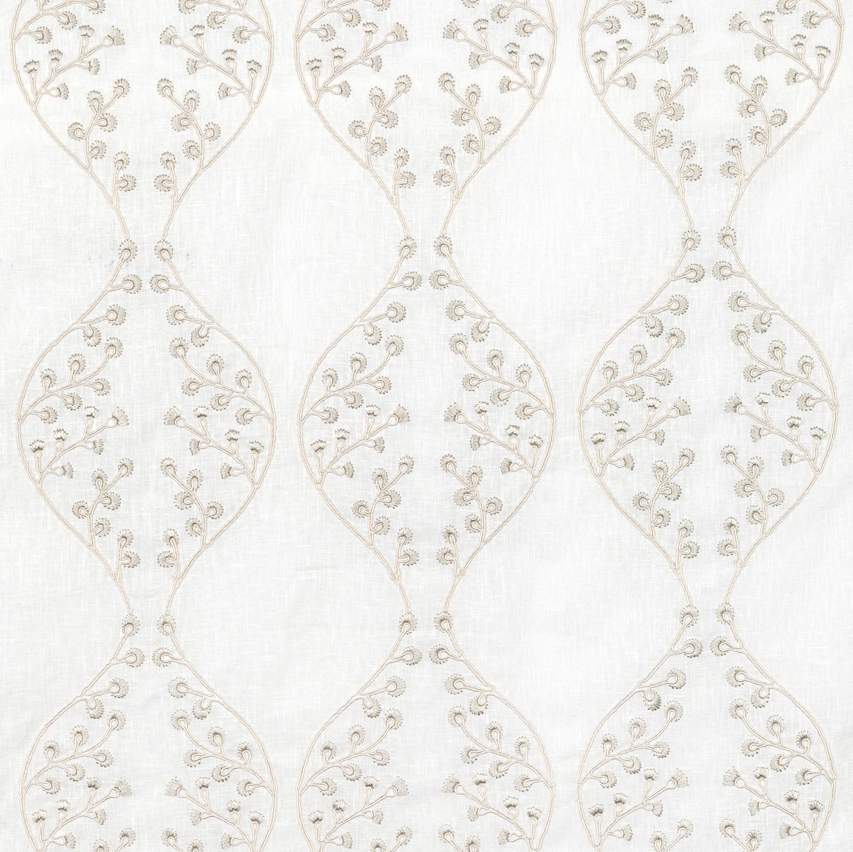 Lee Jofa Lillie Sheer Ivory/Fog Drapery Fabric