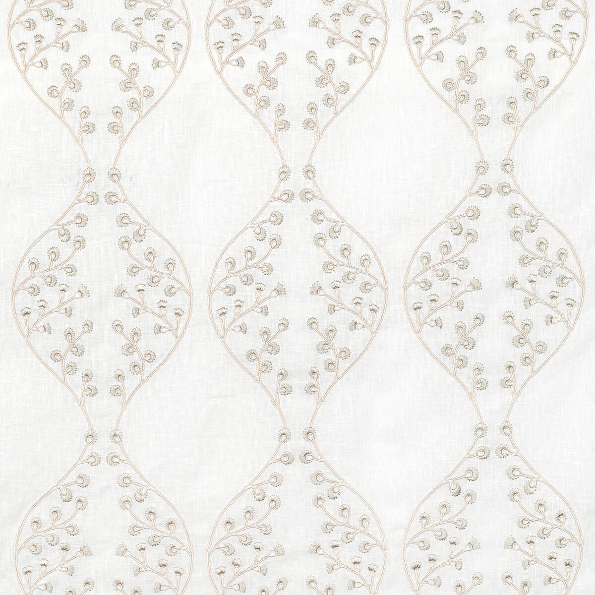 Lee Jofa Lillie Sheer Ivory/Fog Drapery Fabric - Image 8