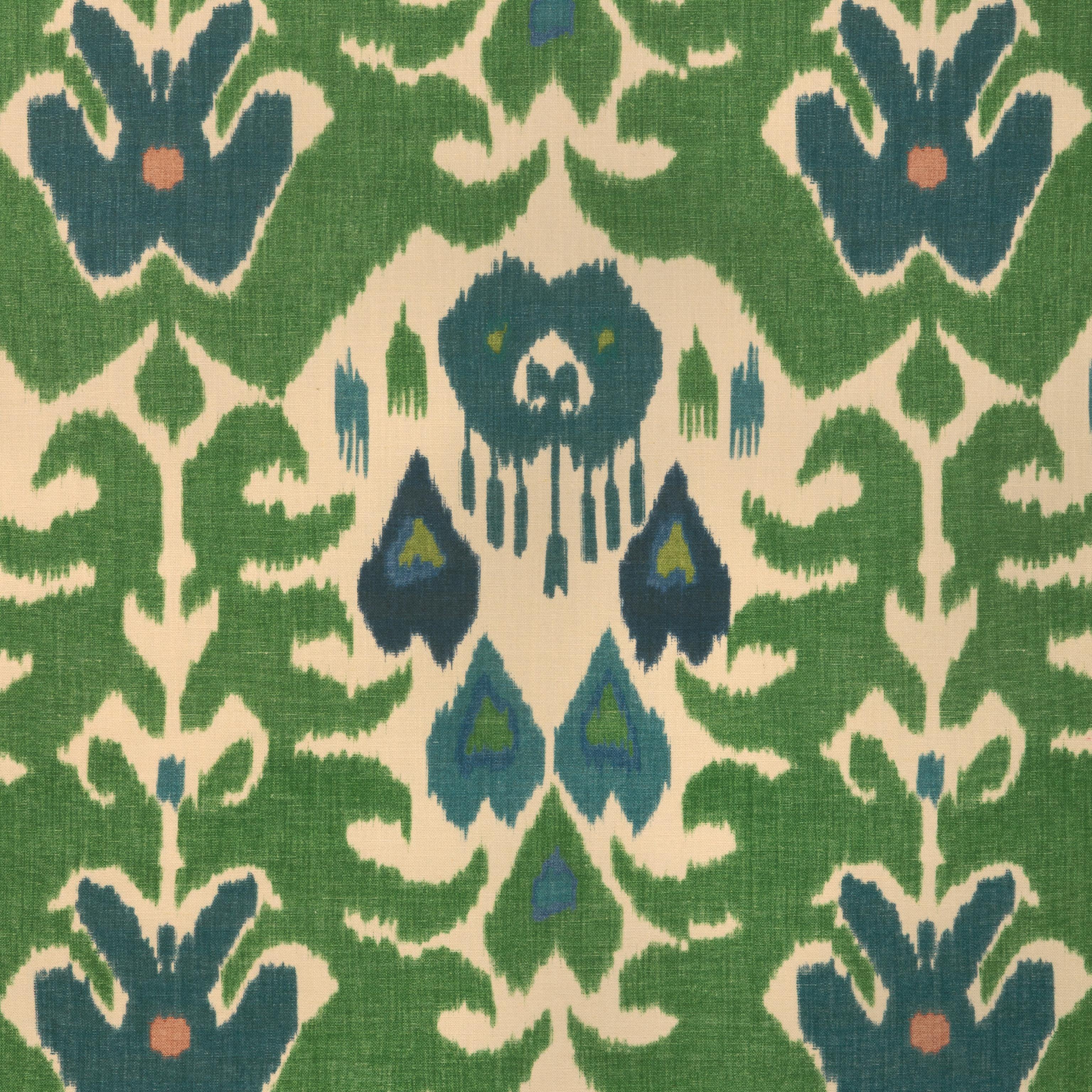 Lee Jofa Marco Polo Ii Green/Navy Fabric - Image 2