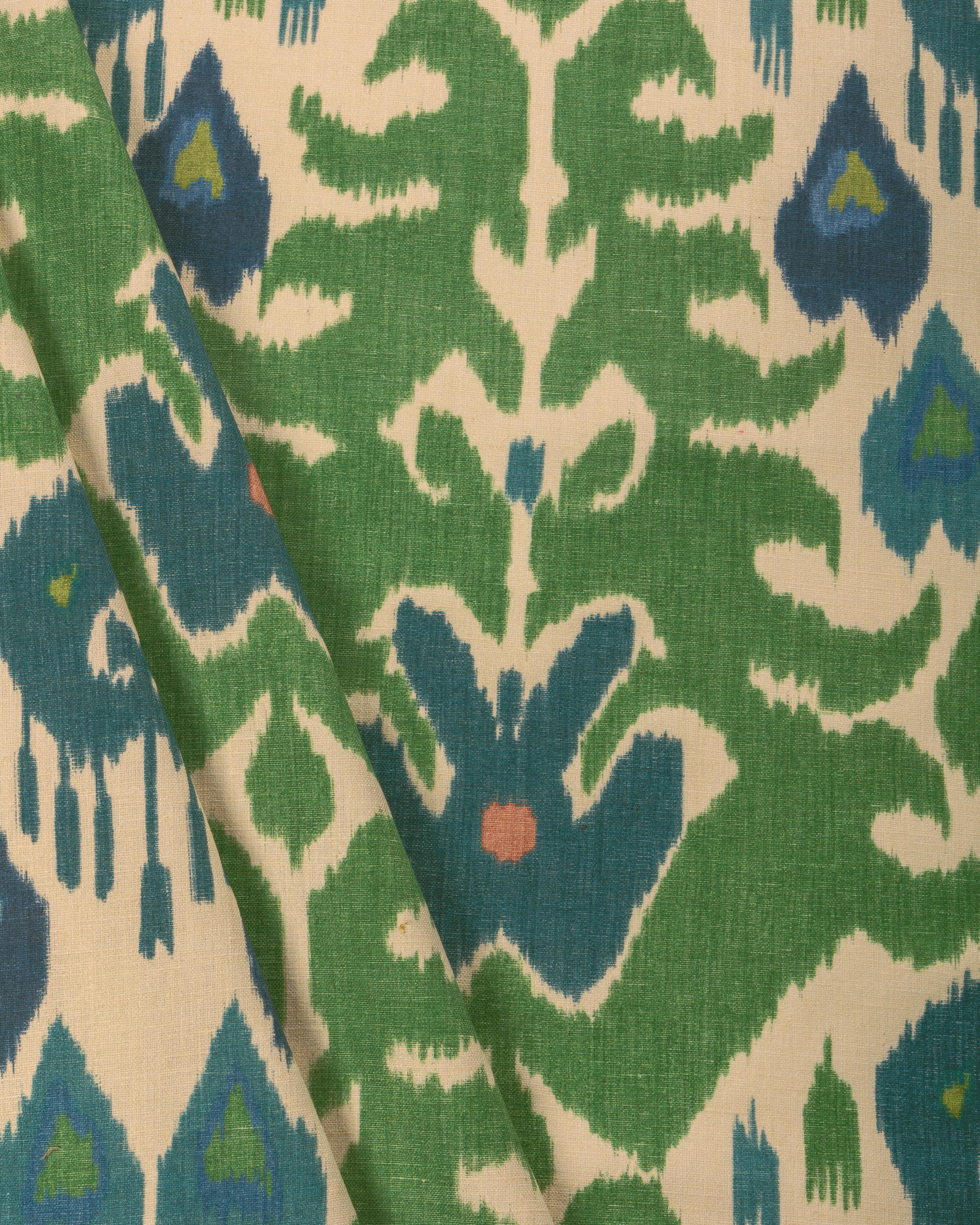 Lee Jofa Marco Polo Ii Green/Navy Fabric - Image 4