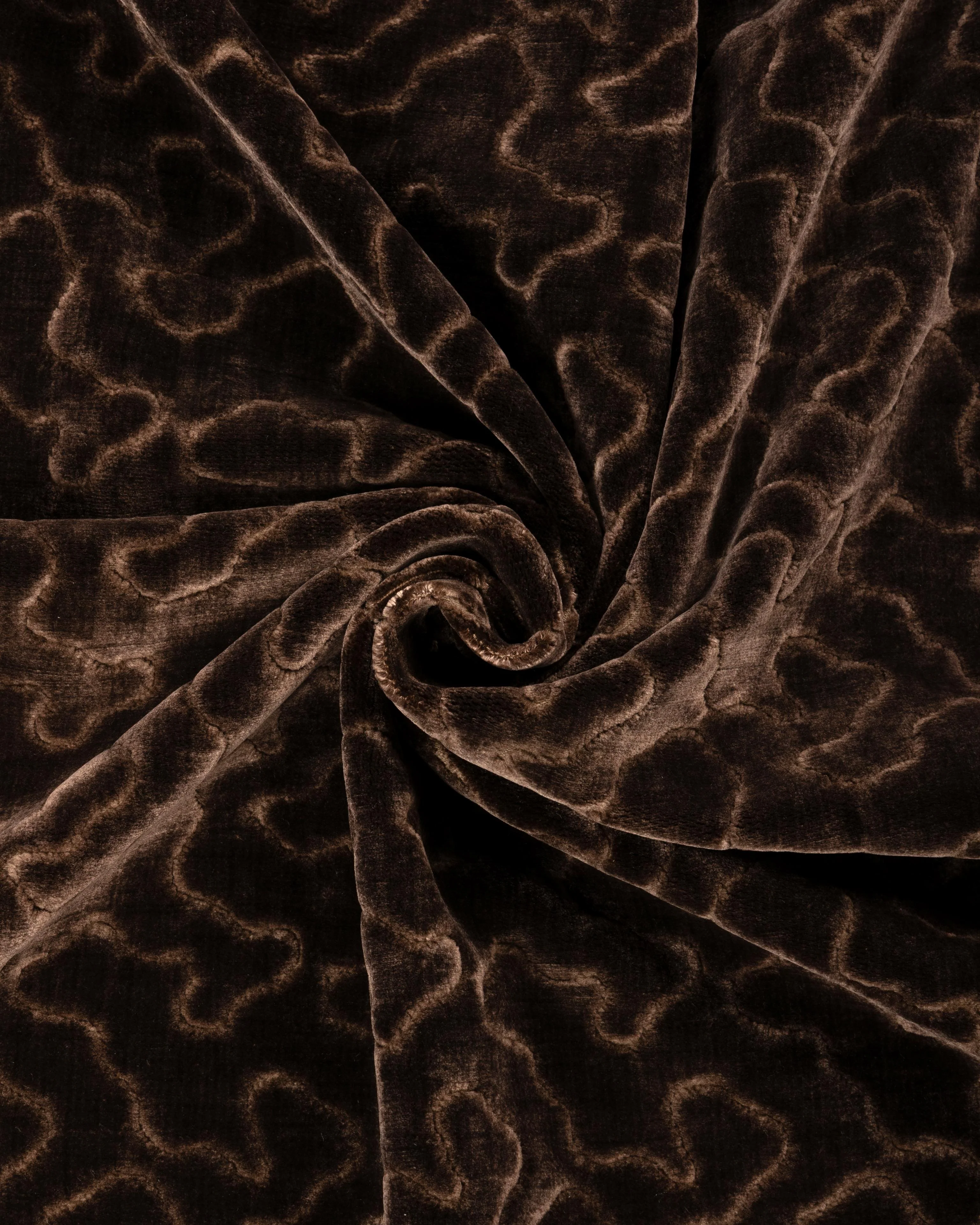 Lee Jofa Marlowe Velvet Brown Upholstery Fabric - Image 4