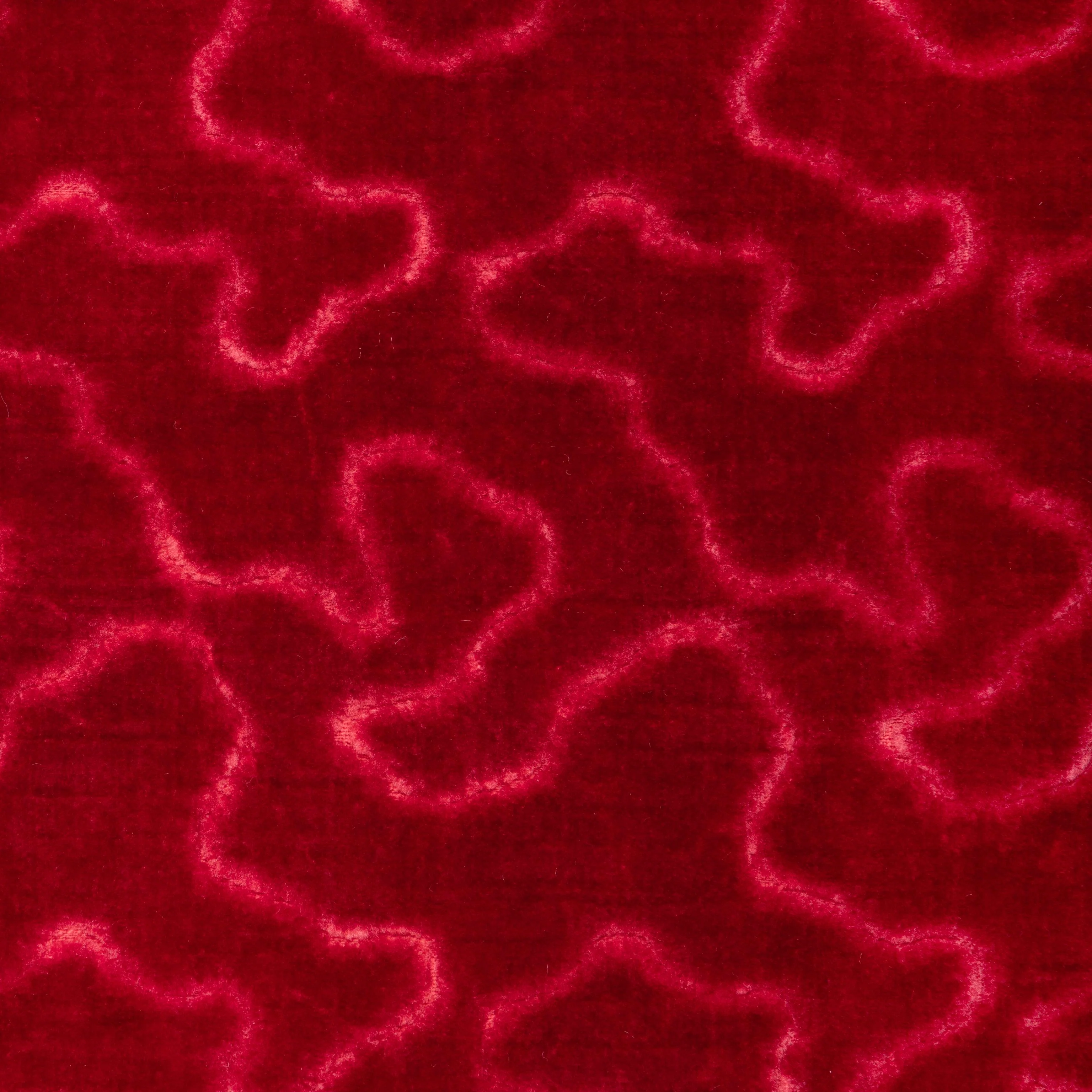 Lee Jofa Marlowe Velvet Ruby Upholstery Fabric - Image 3