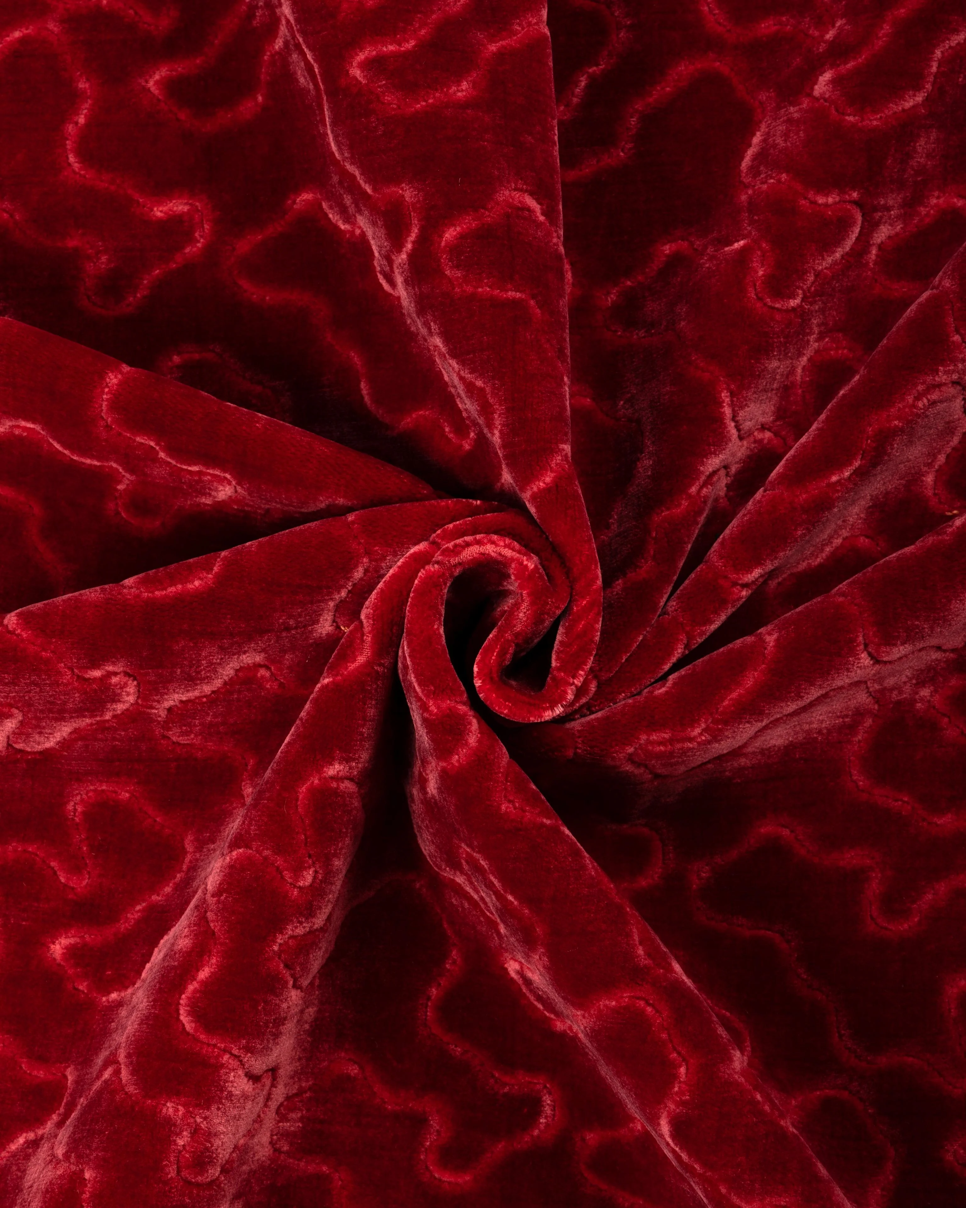 Lee Jofa Marlowe Velvet Ruby Upholstery Fabric - Image 4