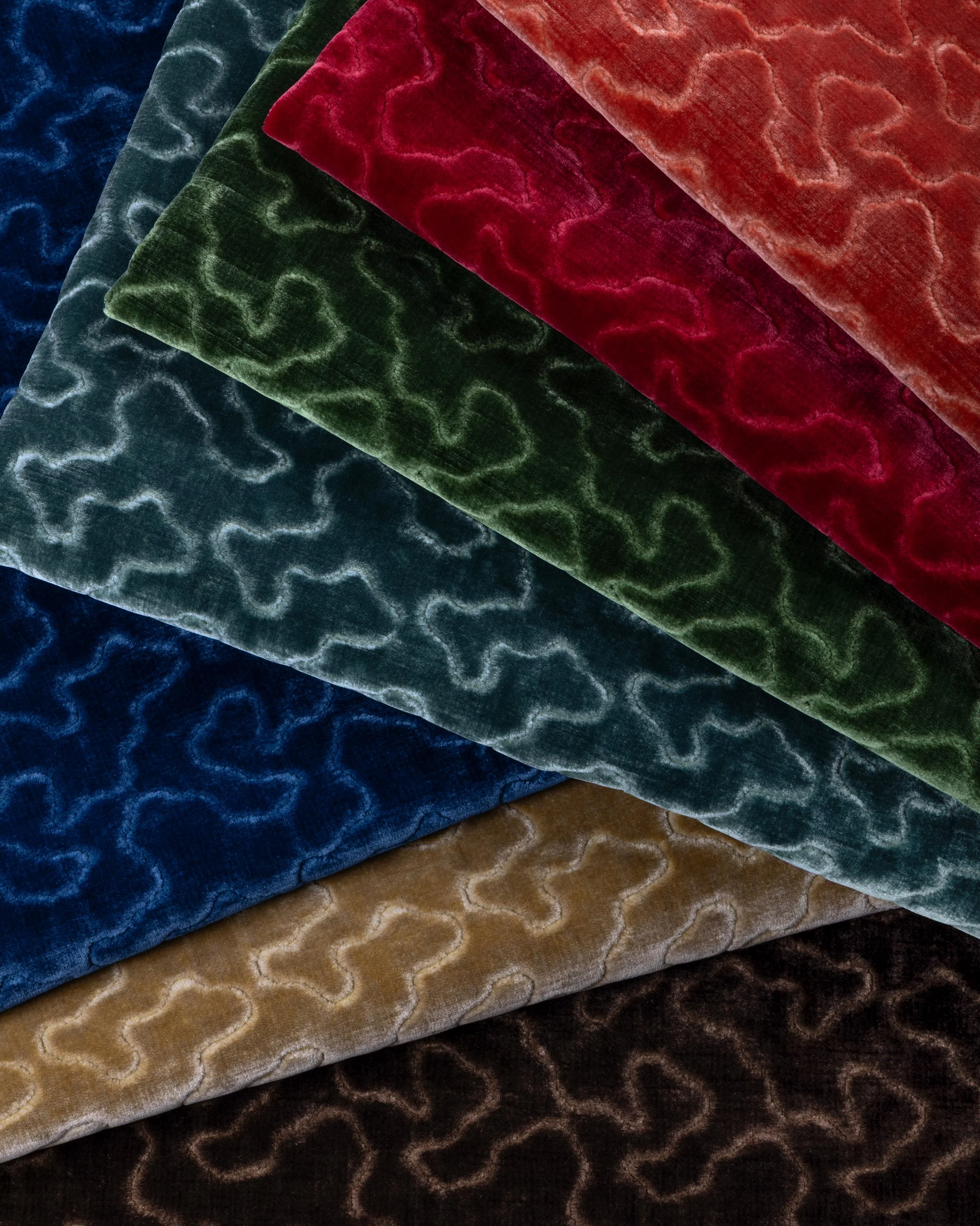 Lee Jofa Marlowe Velvet Ruby Upholstery Fabric - Image 5