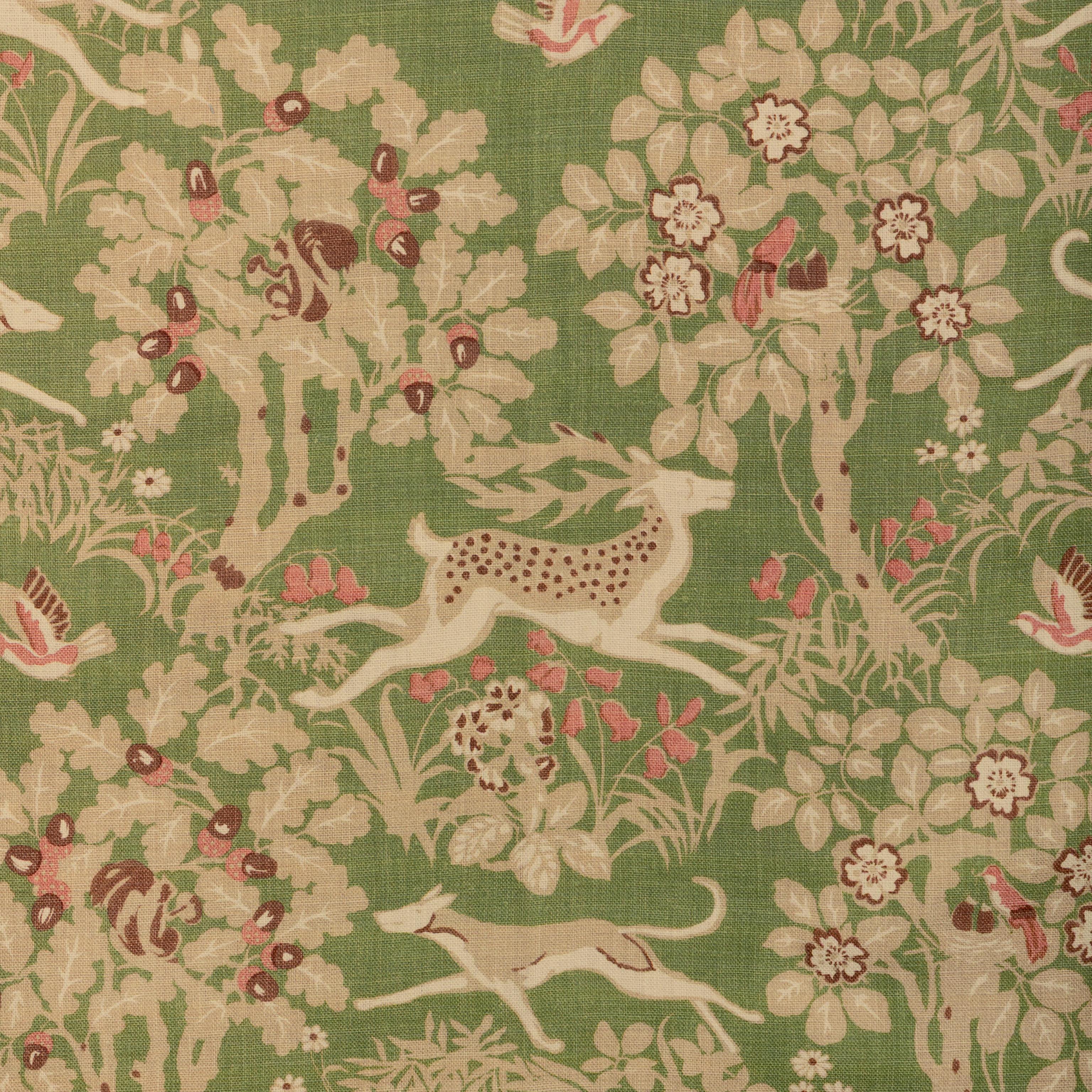 Lee Jofa Mille Fleur Print Juniper Fabric - Image 2