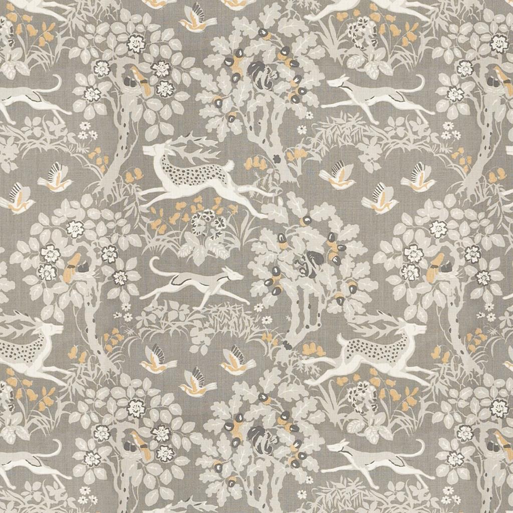 Lee Jofa Mille Fleur Silver Fabric - Image 2