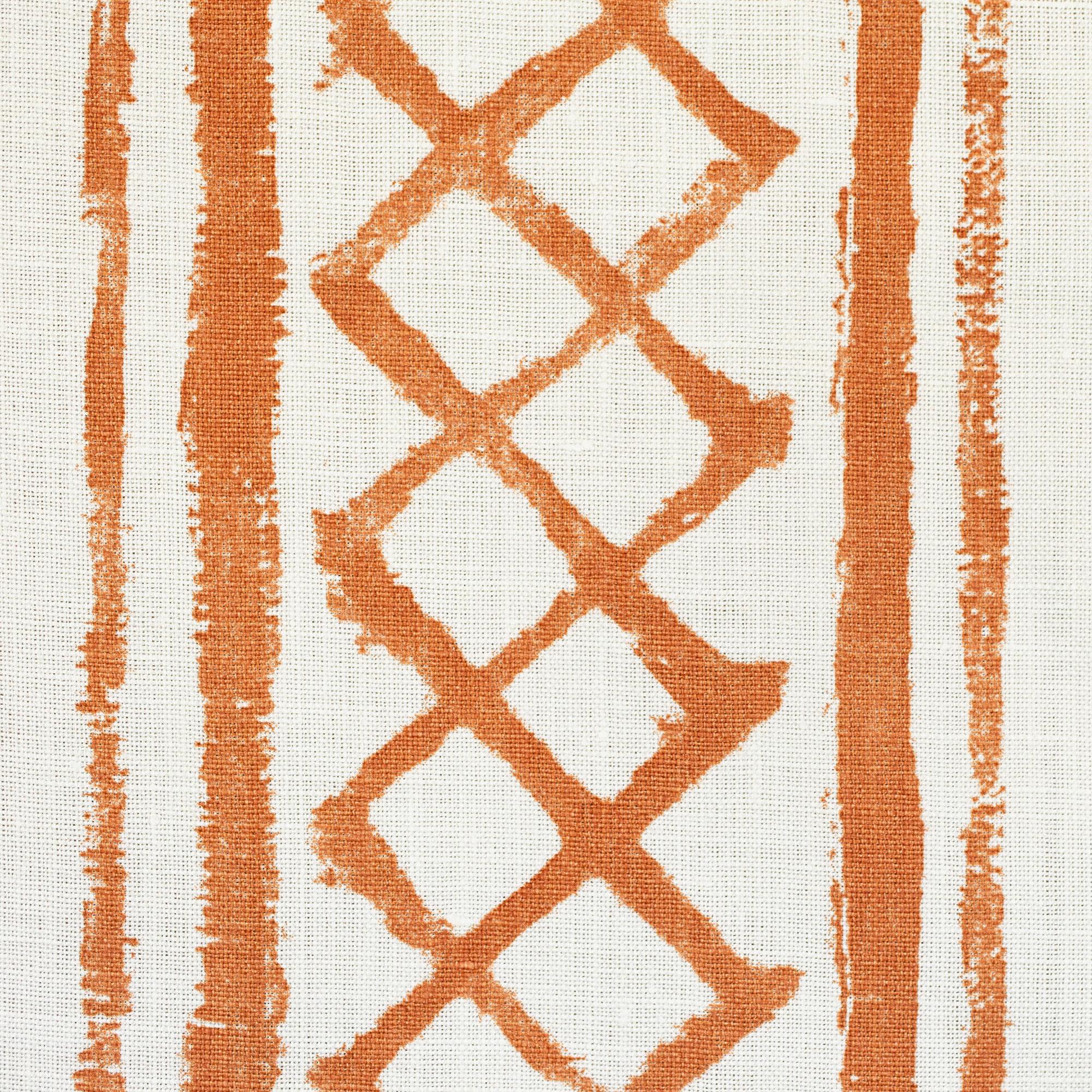 Lee Jofa Milos Stripe Terracotta Fabric - Image 3