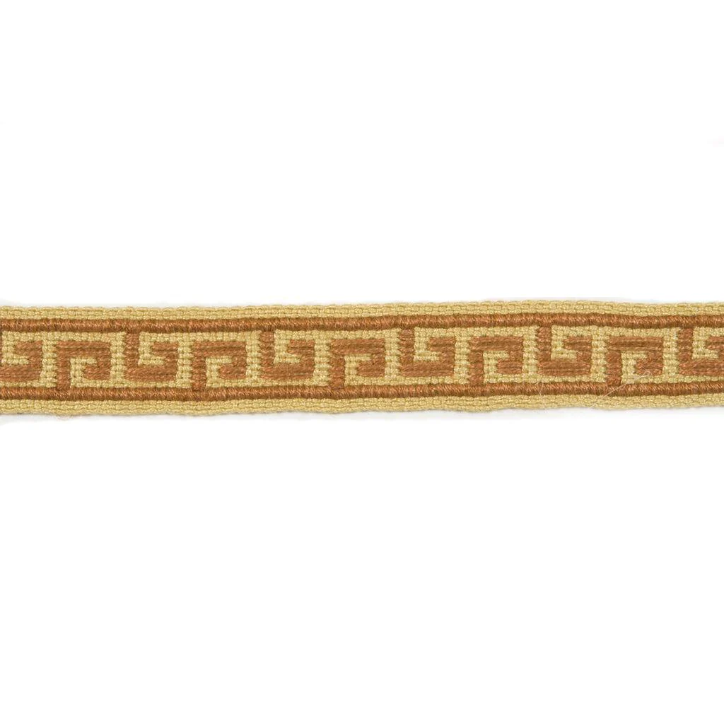 Lee Jofa Mini Greek Key Copper Trim - Image 2
