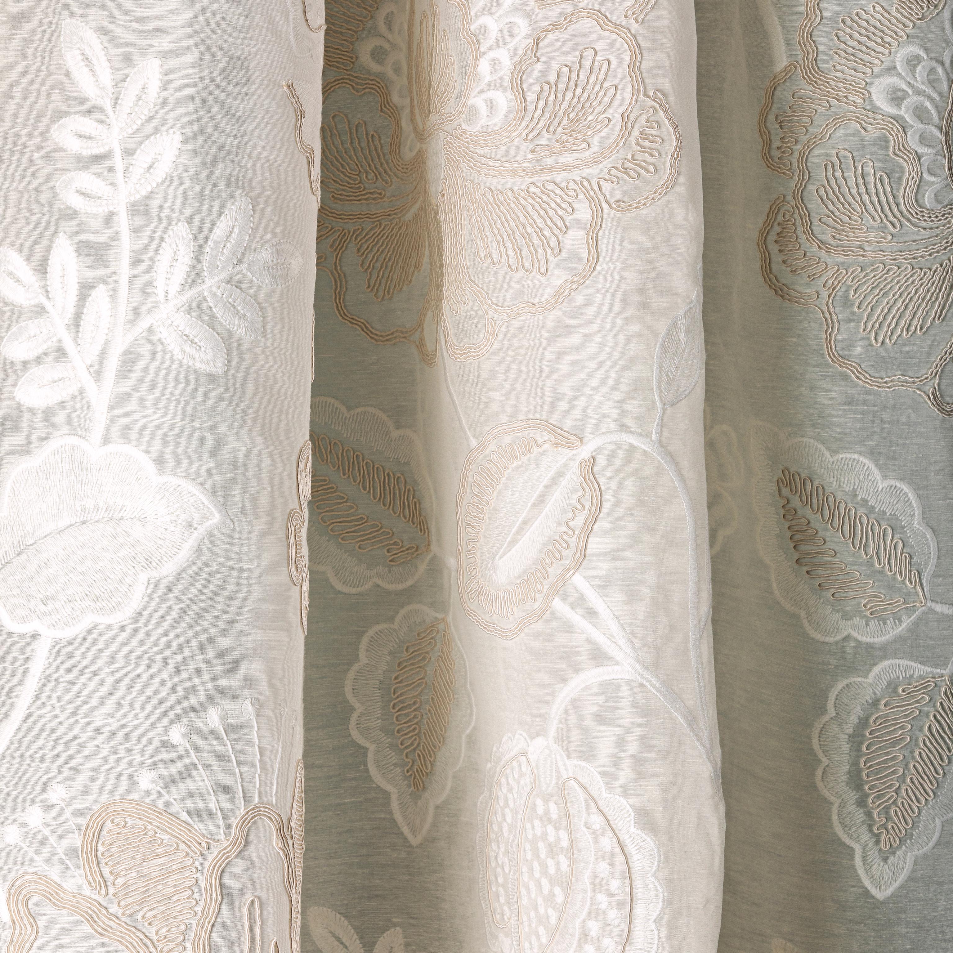 Lee Jofa Miramar Sheer Ecru Drapery Fabric - Image 4