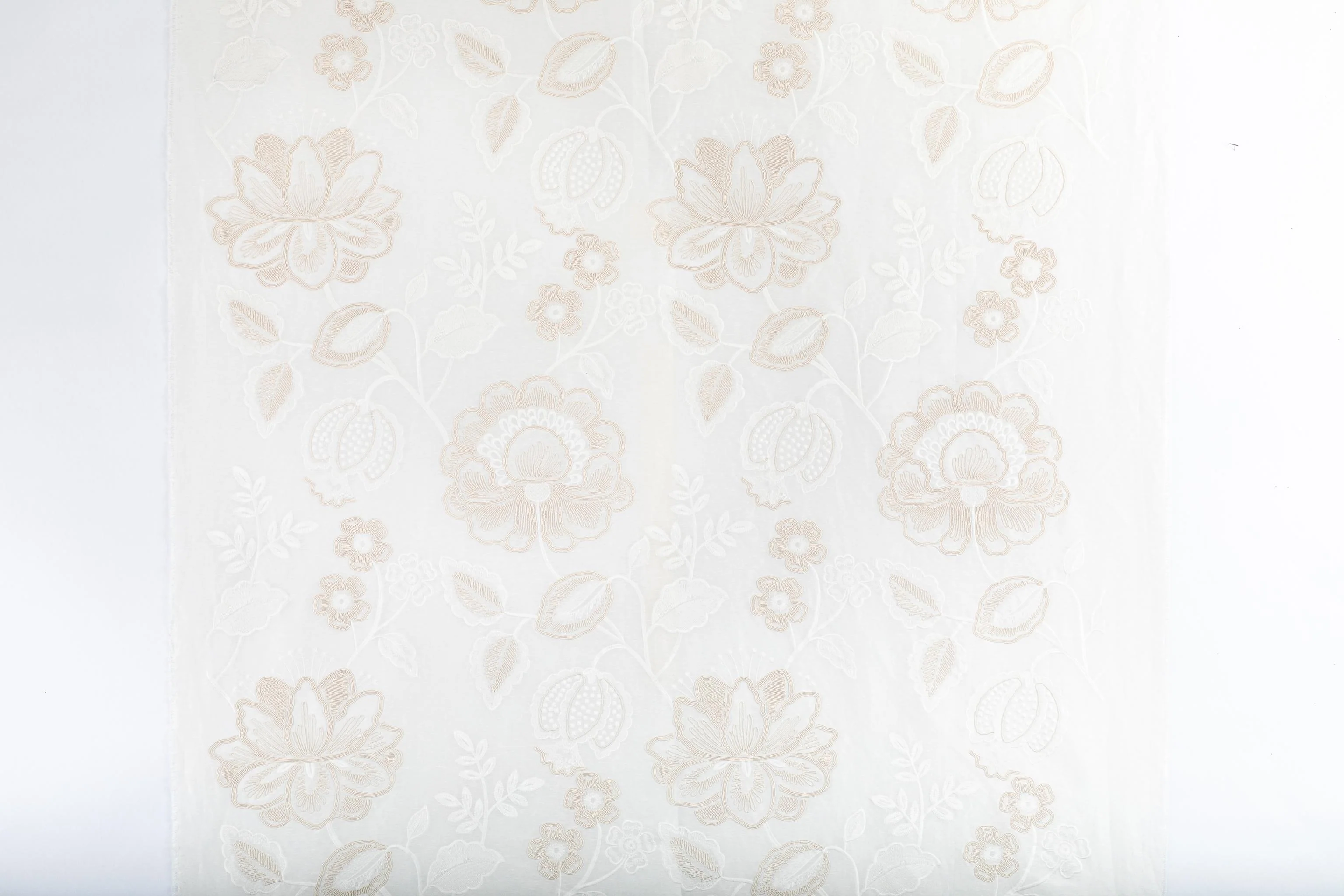 Lee Jofa Miramar Sheer Ecru Drapery Fabric - Image 7