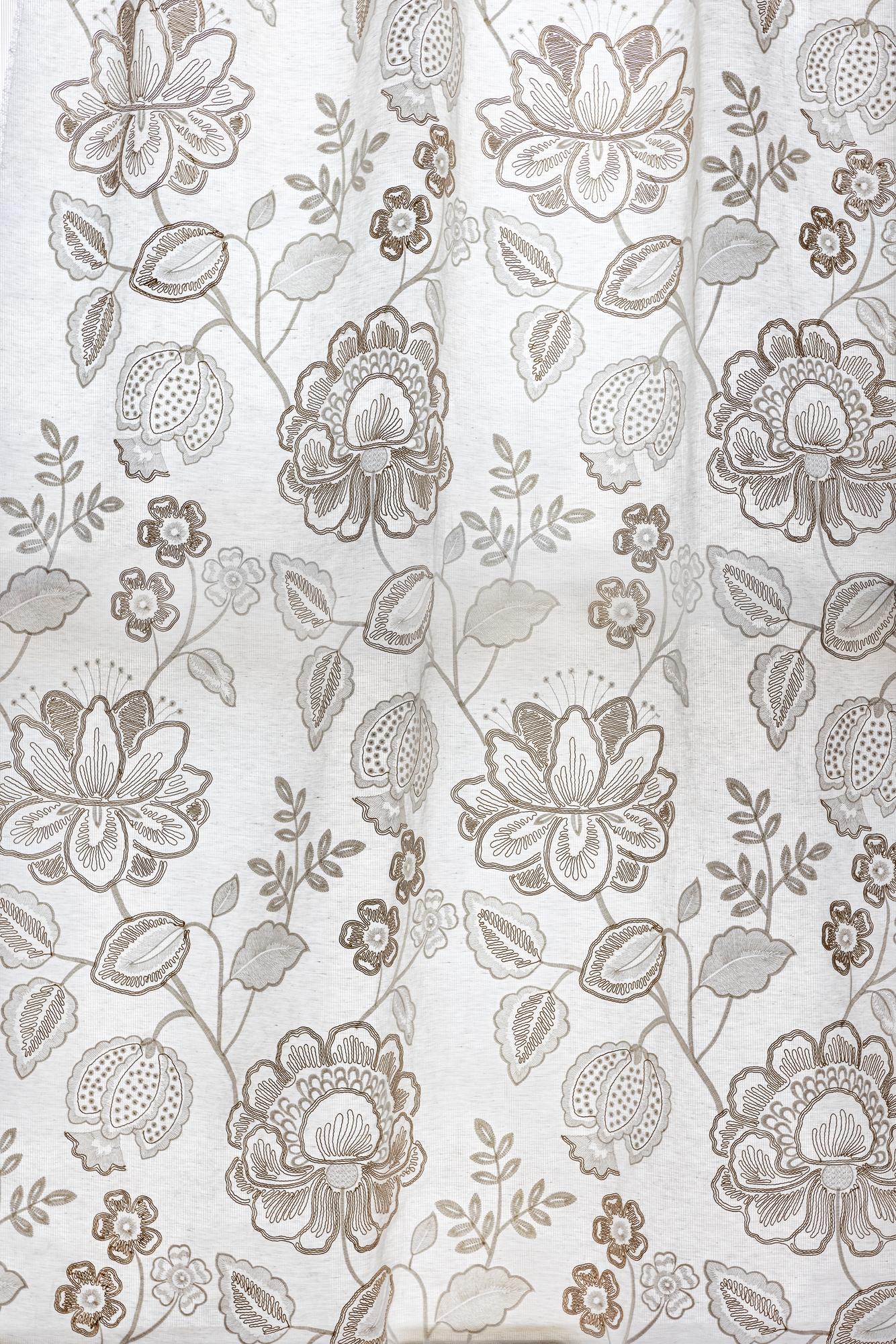 Lee Jofa Miramar Sheer Ecru Drapery Fabric - Image 9