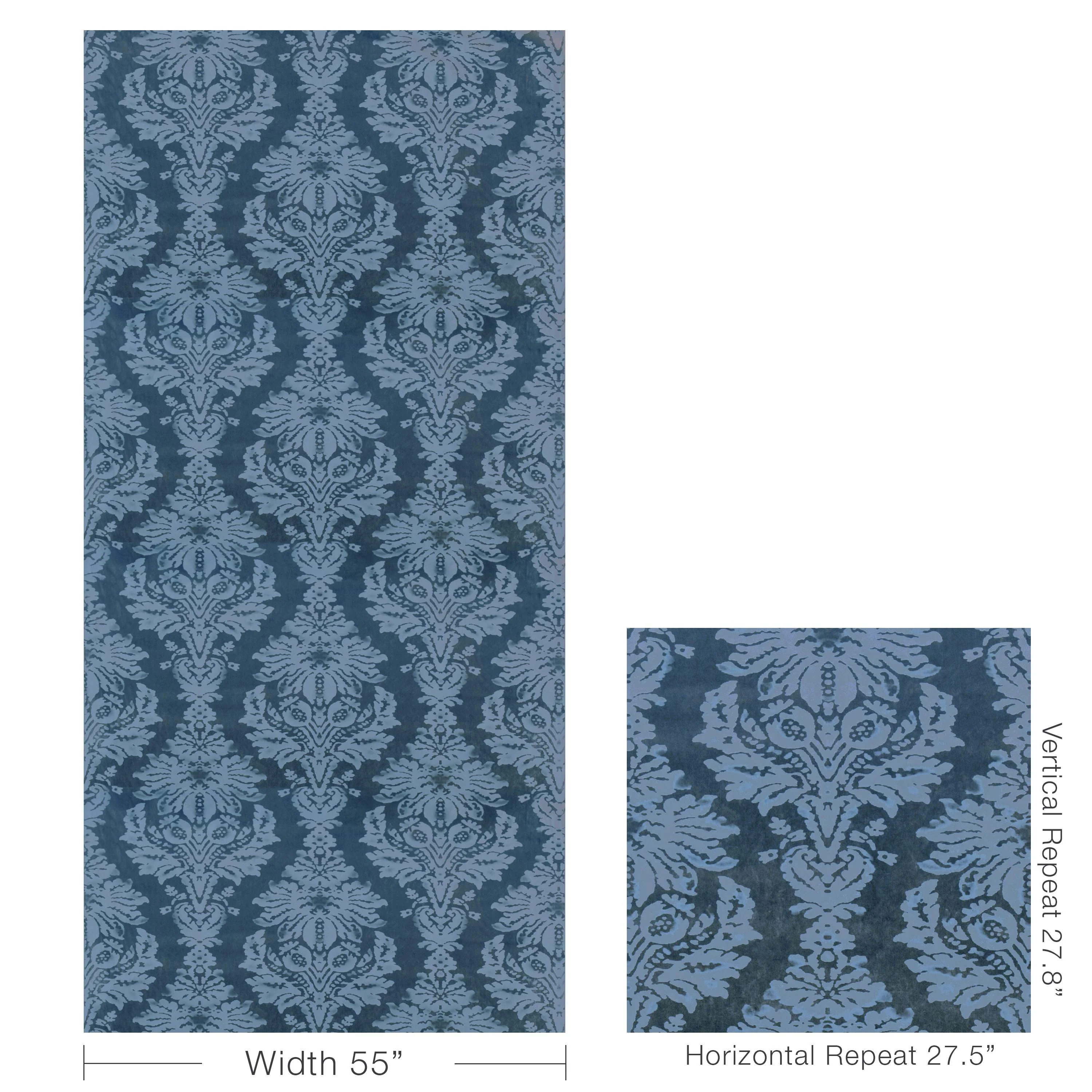 Lee Jofa Parham Velvet Azure Upholstery Fabric - Image 5