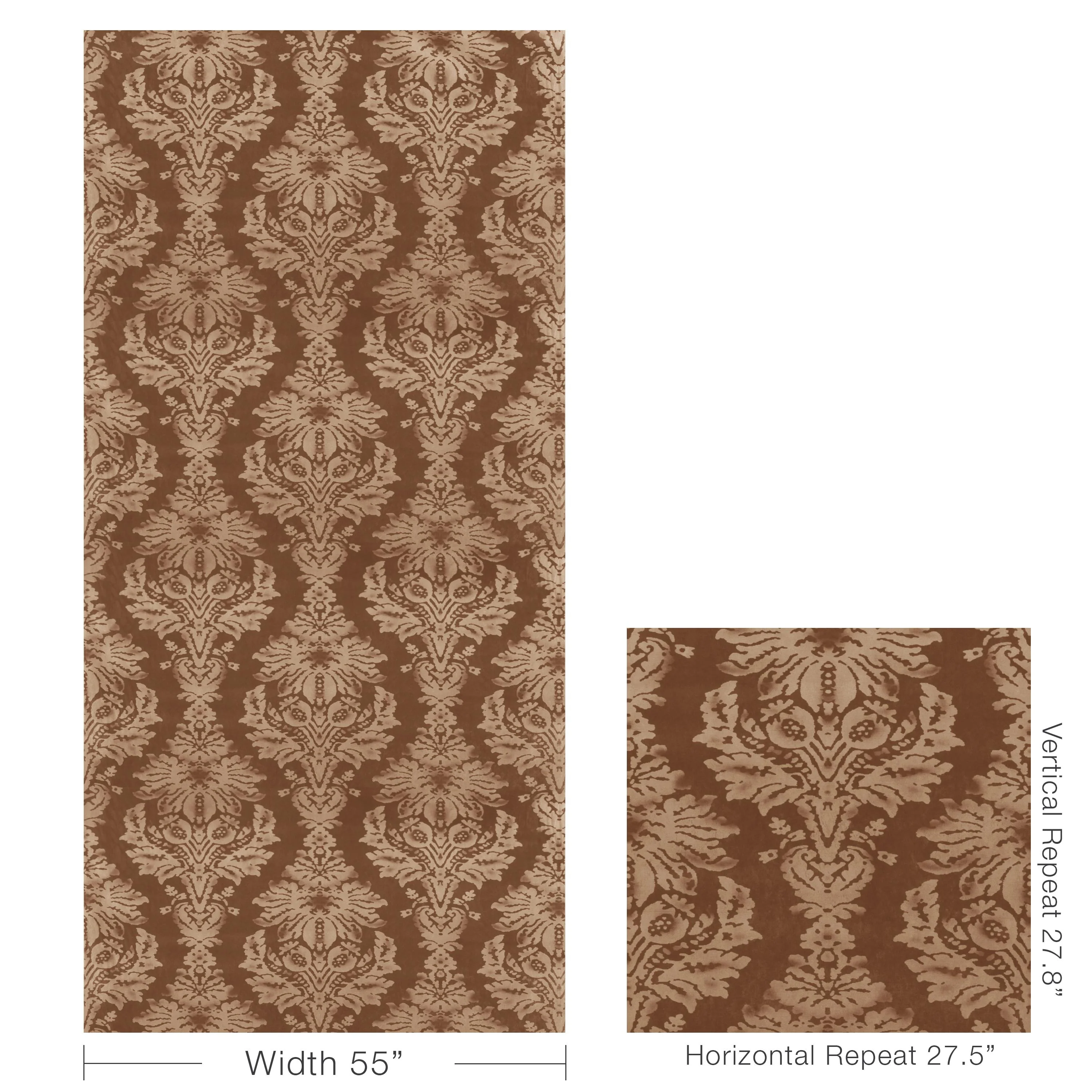 Lee Jofa Parham Velvet Bronze Upholstery Fabric - Image 5