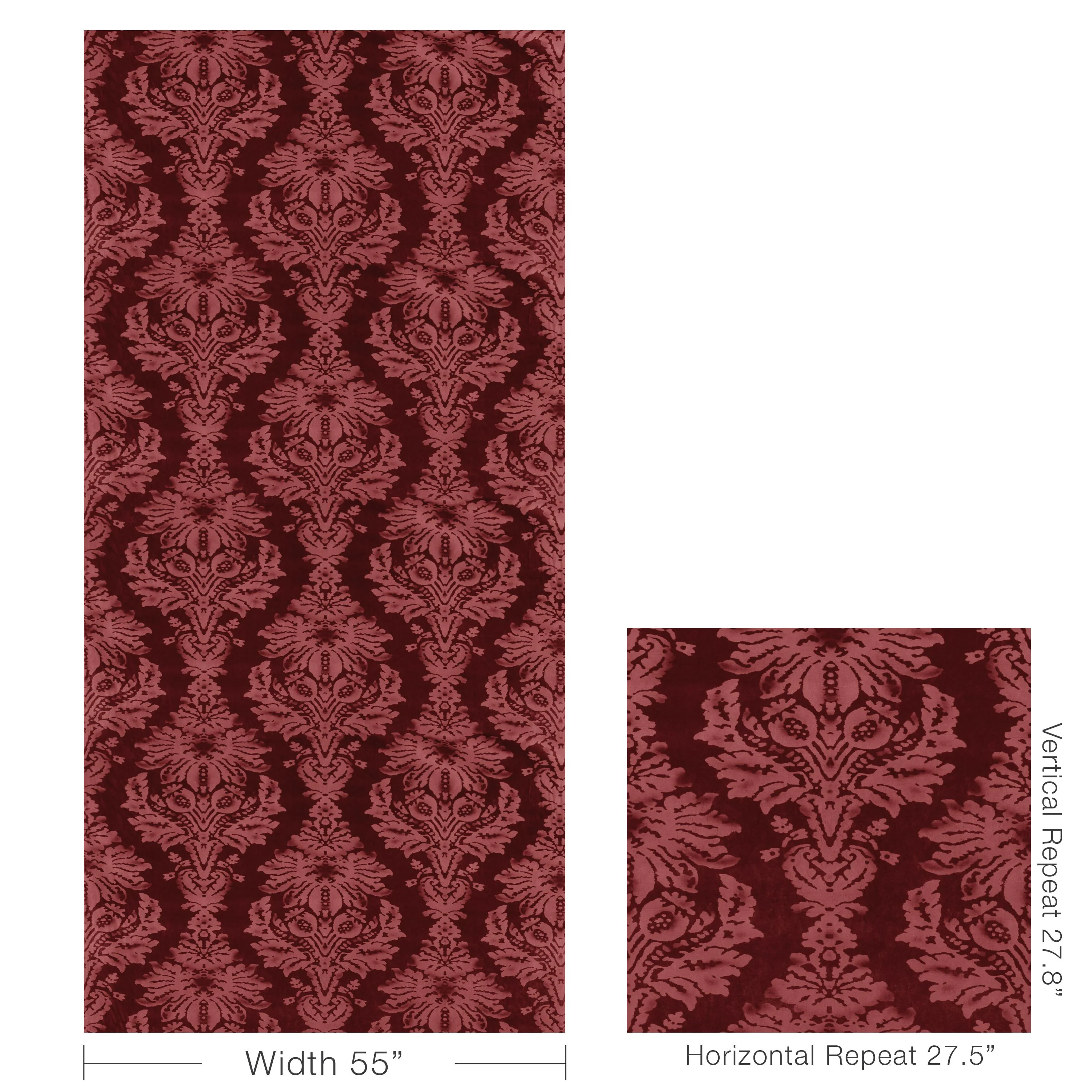Lee Jofa Parham Velvet Ruby Upholstery Fabric - Image 5