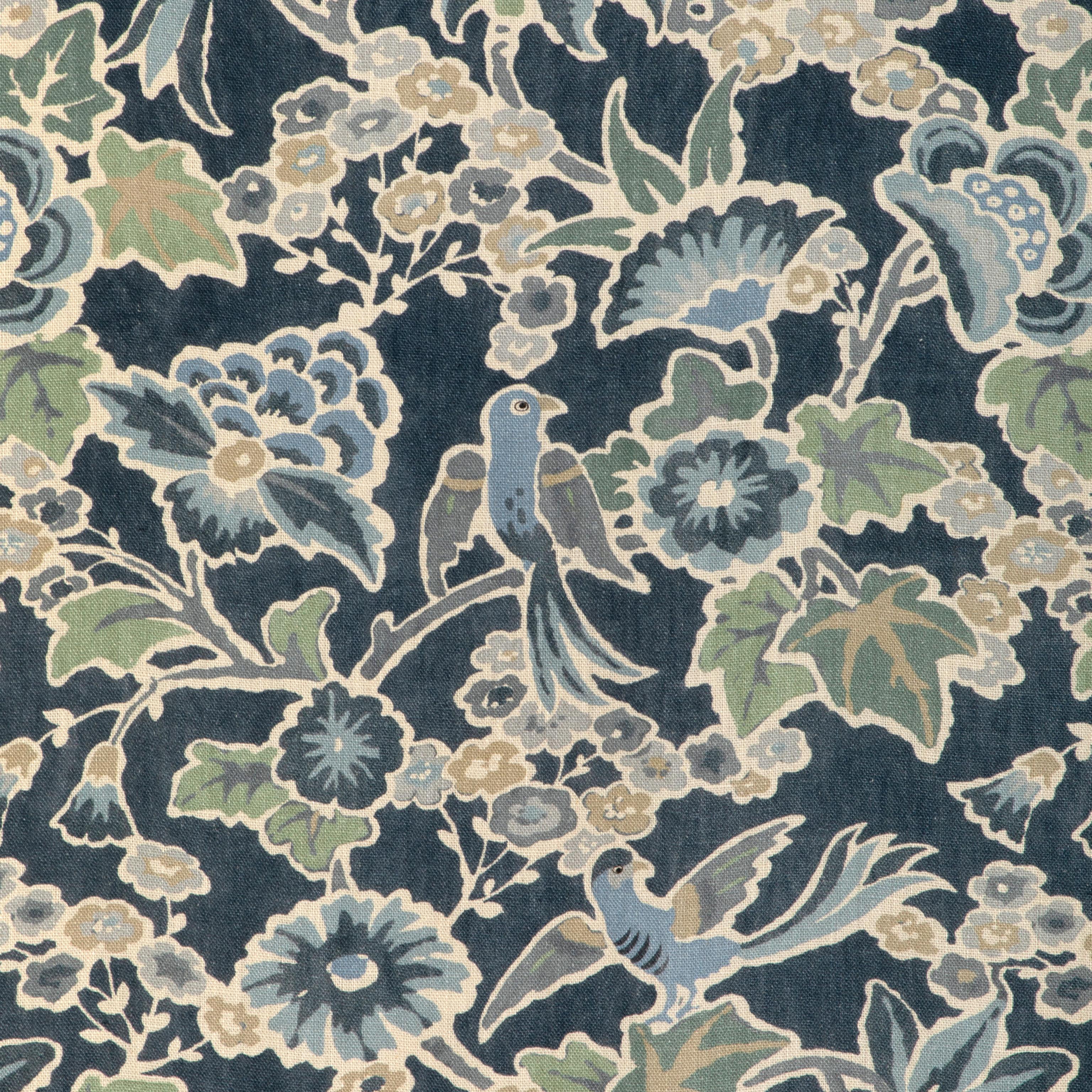 Lee Jofa Posy Print Denim/Slate Fabric
