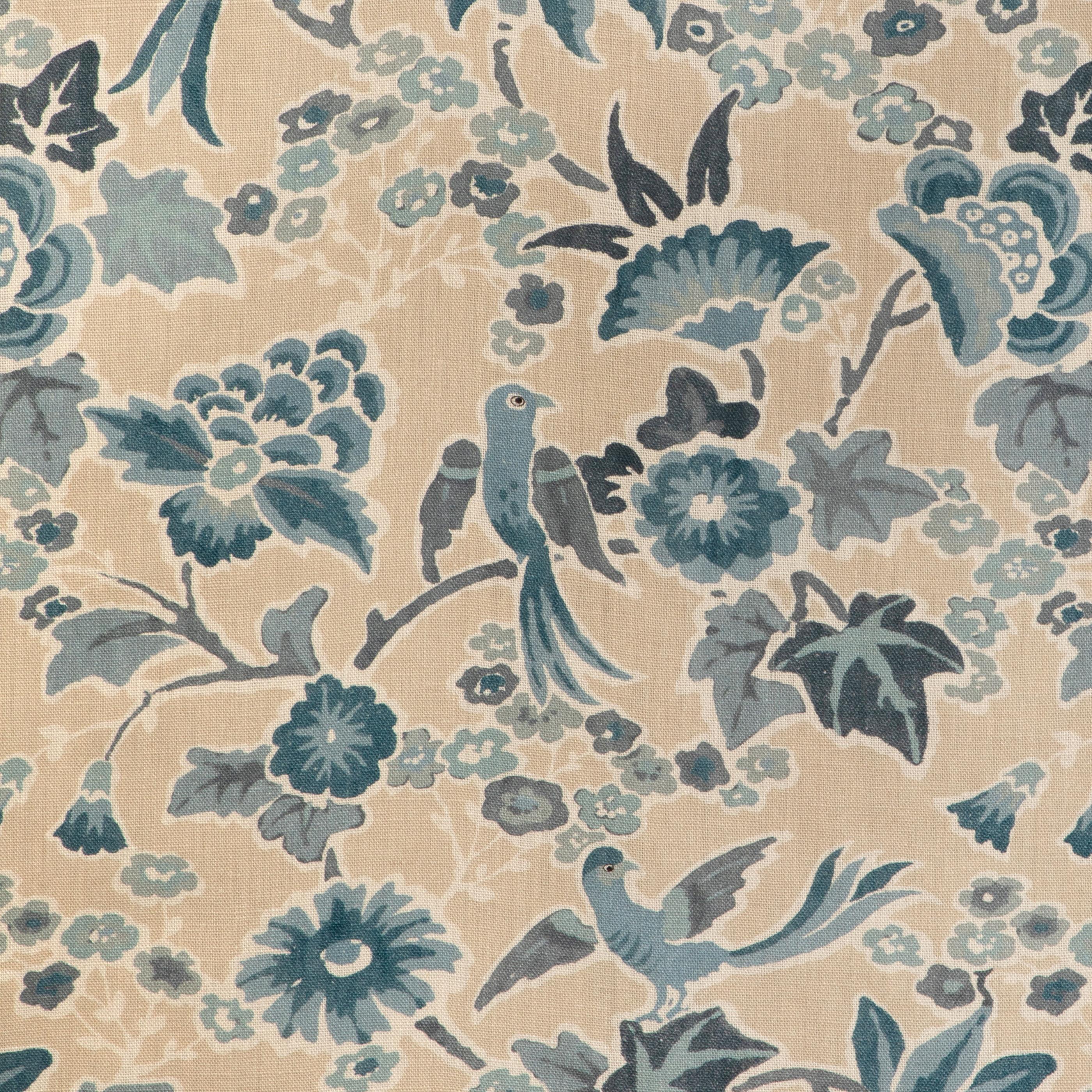 Lee Jofa Posy Print Sand/Sky Fabric