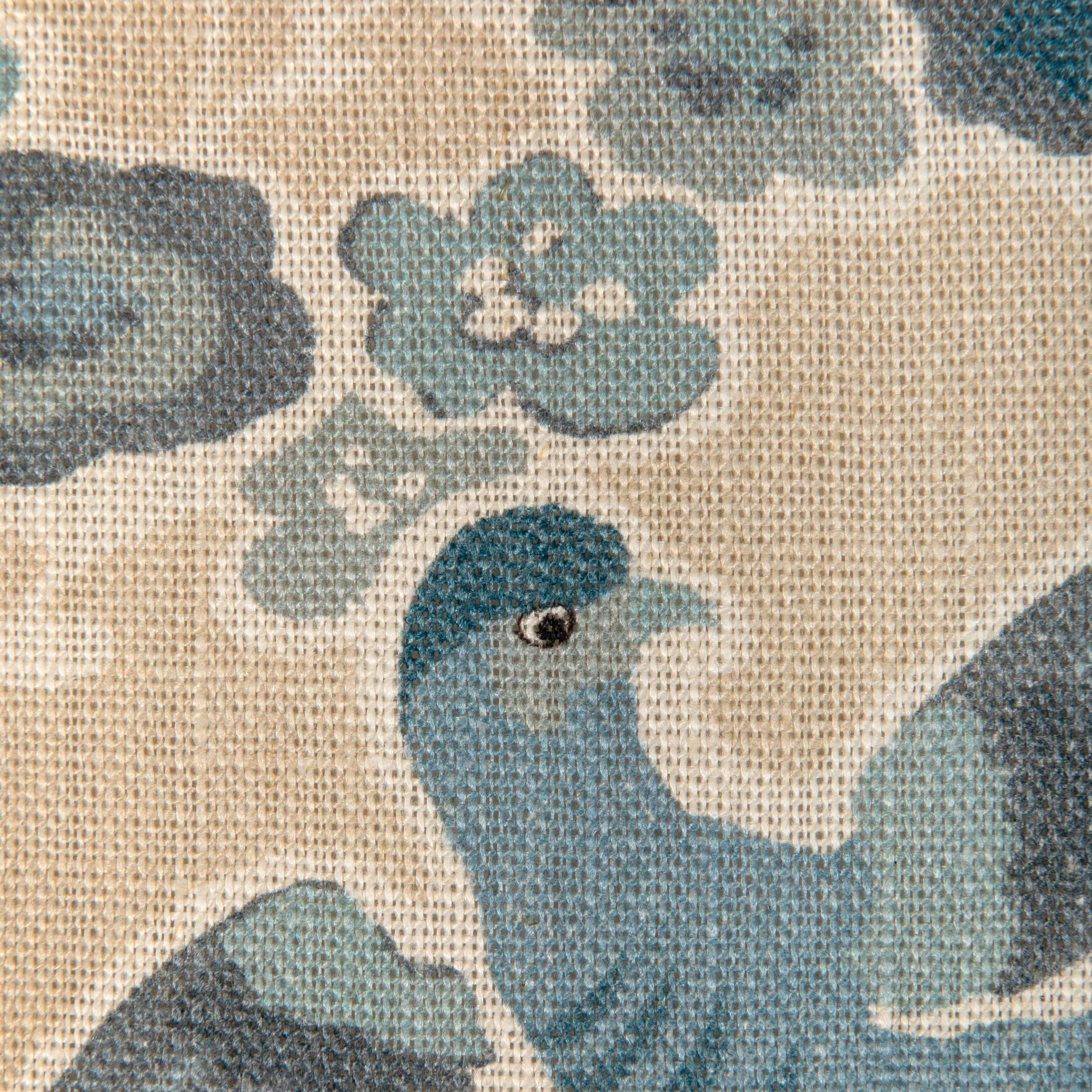 Lee Jofa Posy Print Sand/Sky Fabric - Image 3