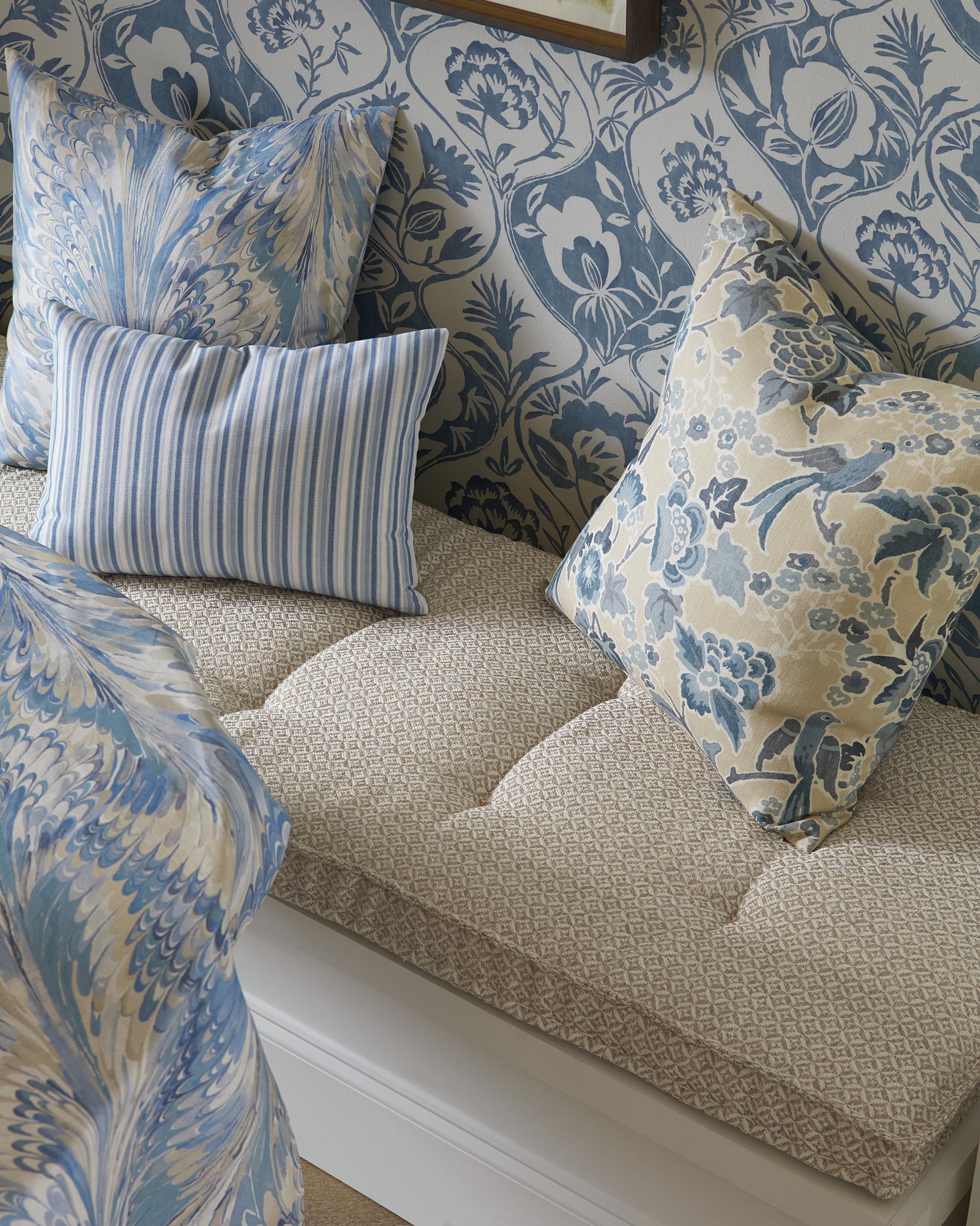 Lee Jofa Posy Print Sand/Sky Fabric - Image 7