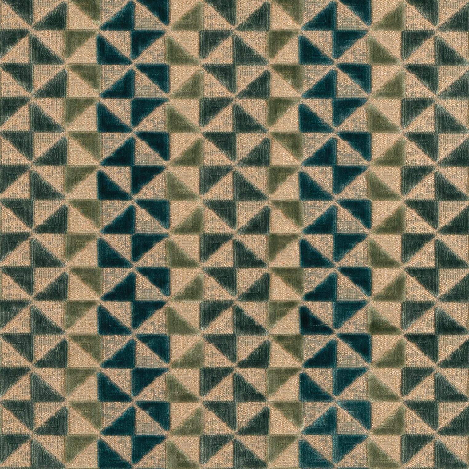 Lee Jofa Prisma Velvet Turquoise Upholstery Fabric - Image 2