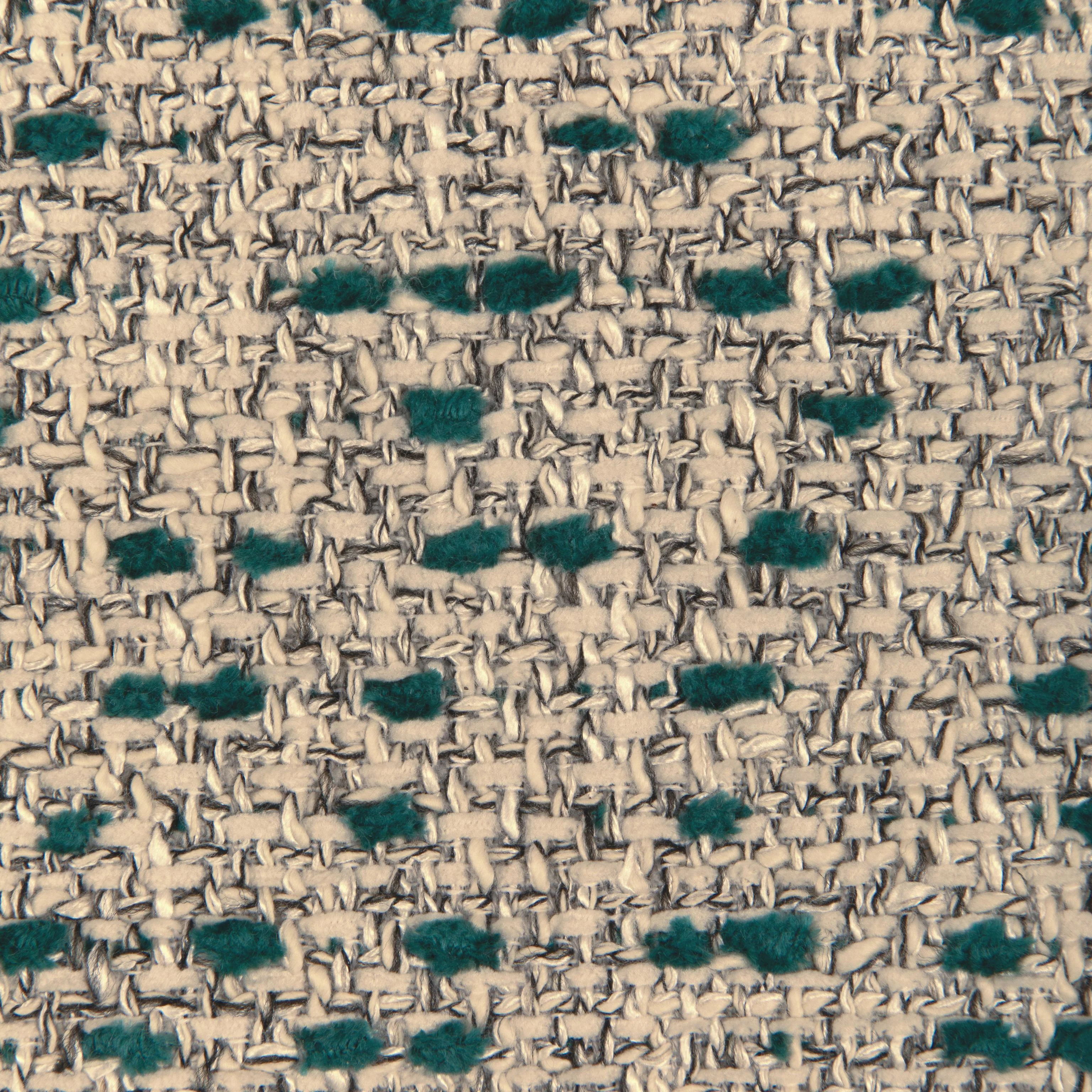 Lee Jofa Rift Weave Teal Upholstery Fabric - Image 3