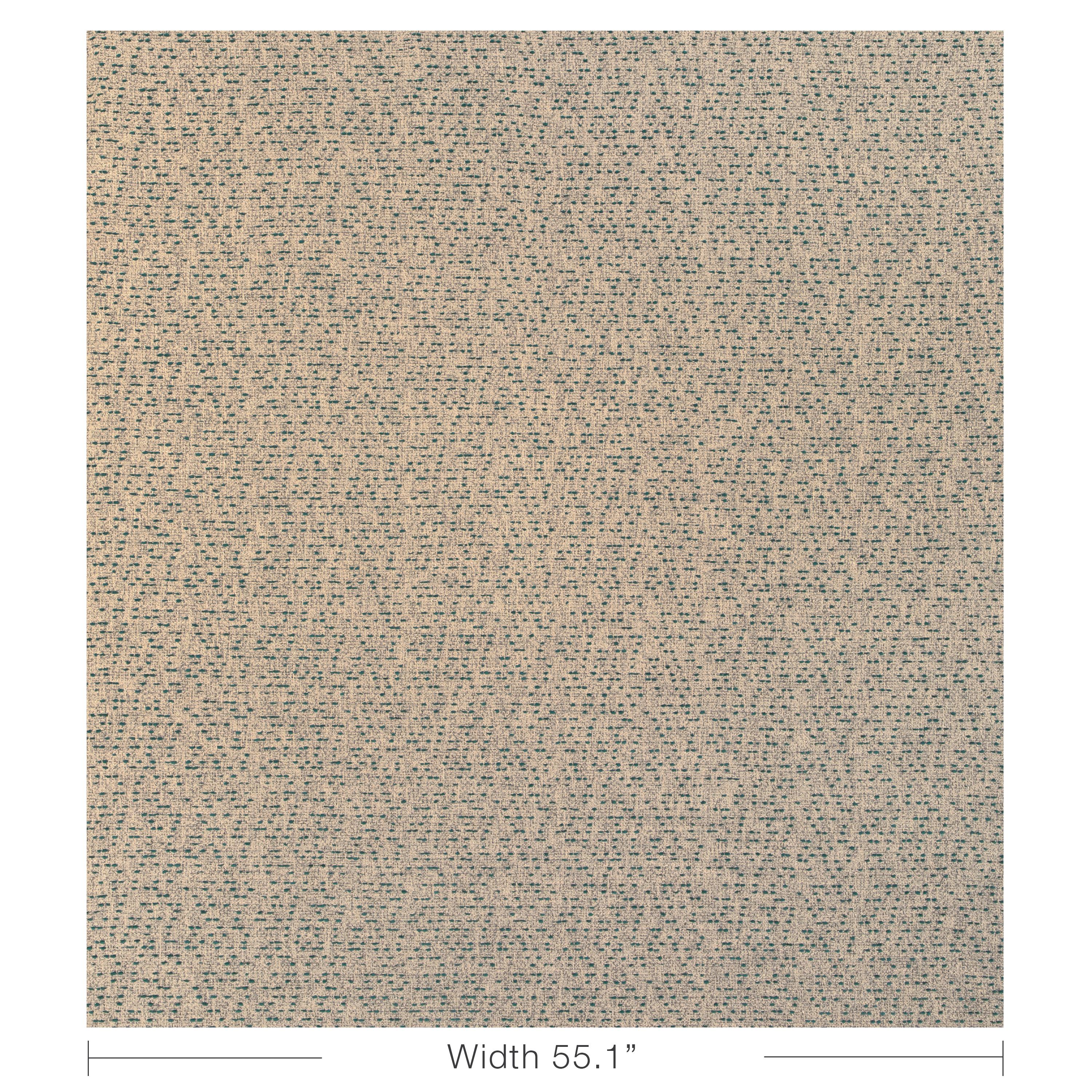 Lee Jofa Rift Weave Teal Upholstery Fabric - Image 5