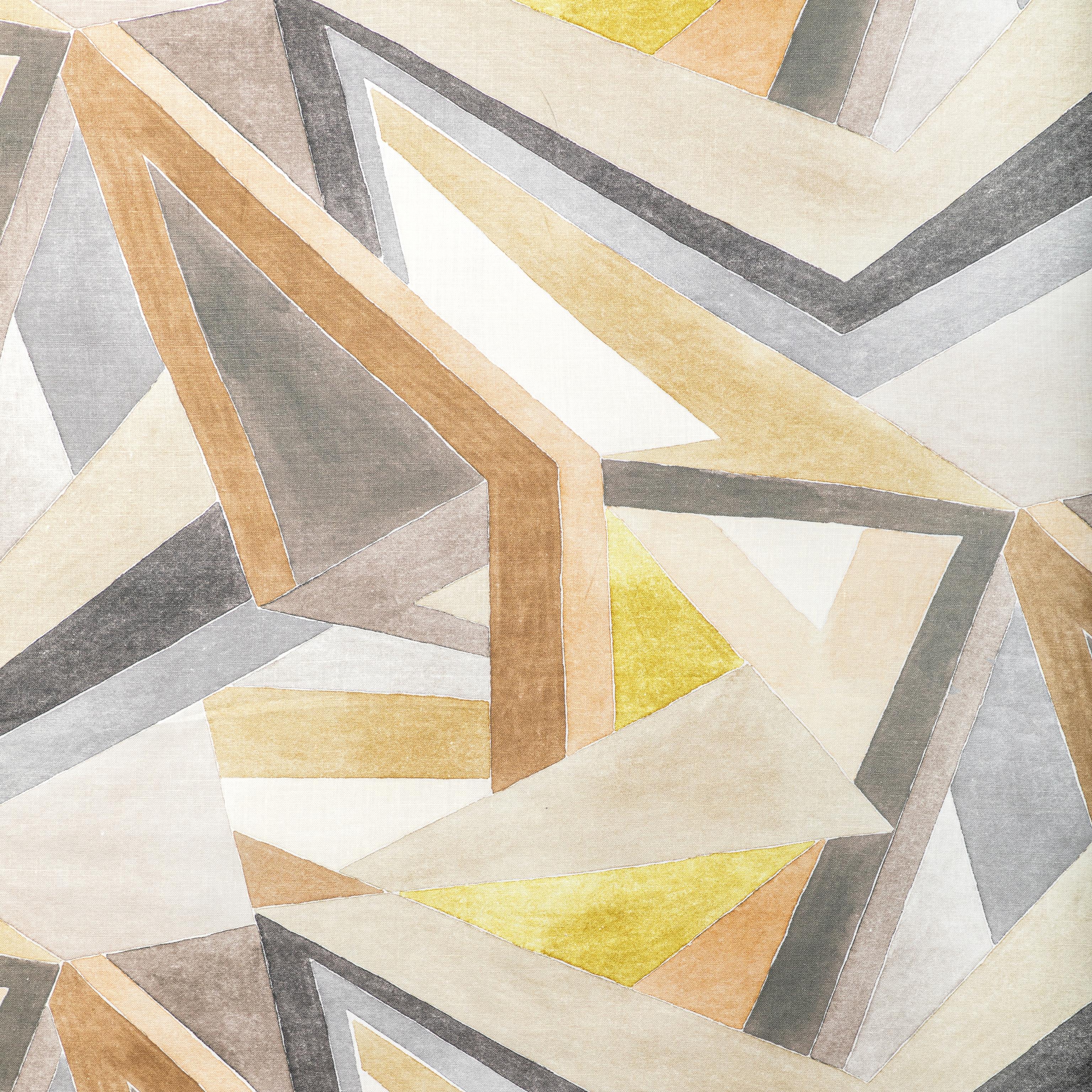 Lee Jofa Roulade Print Citron/Stone Fabric
