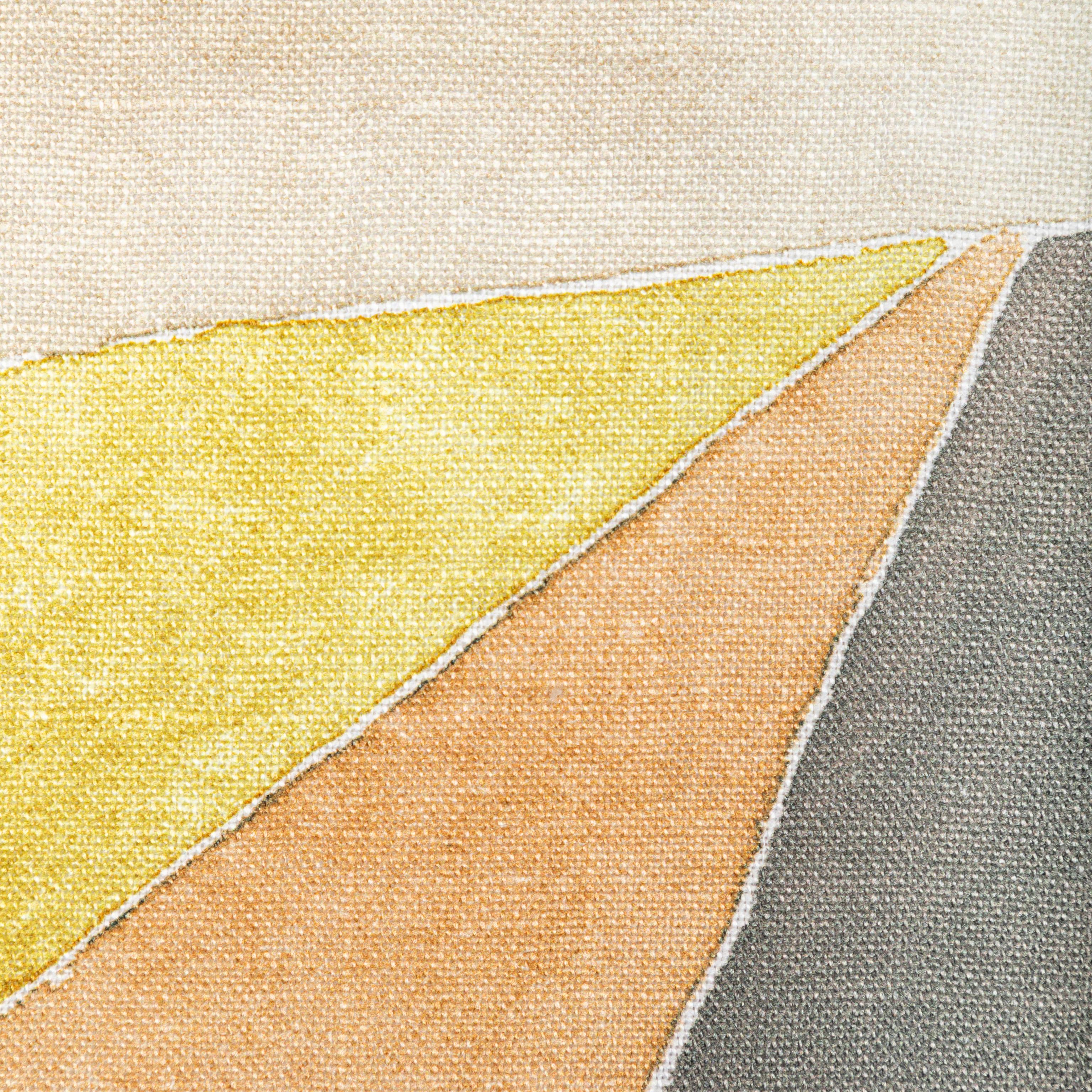 Lee Jofa Roulade Print Citron/Stone Fabric - Image 3