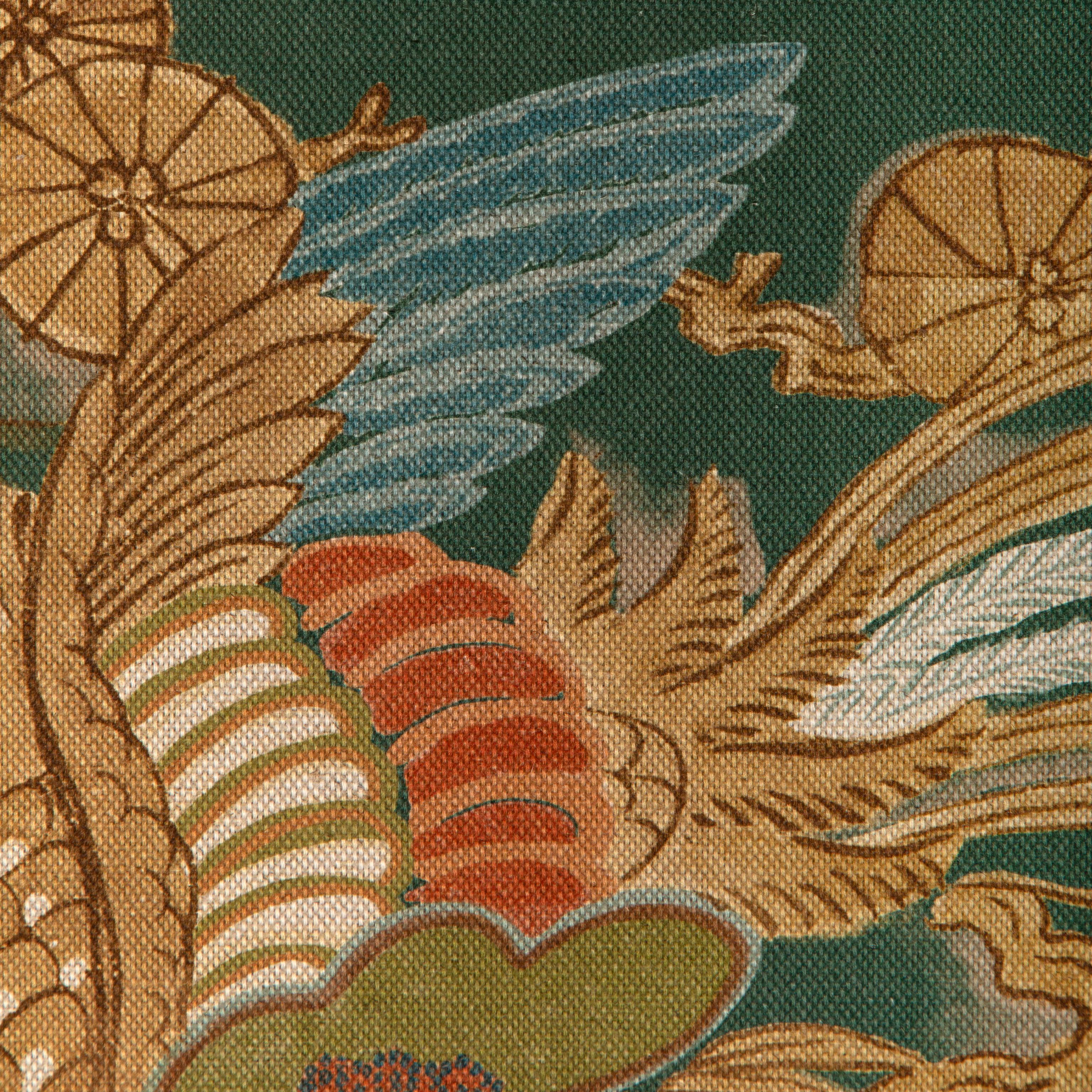 Lee Jofa Sakura Print Green Fabric - Image 3