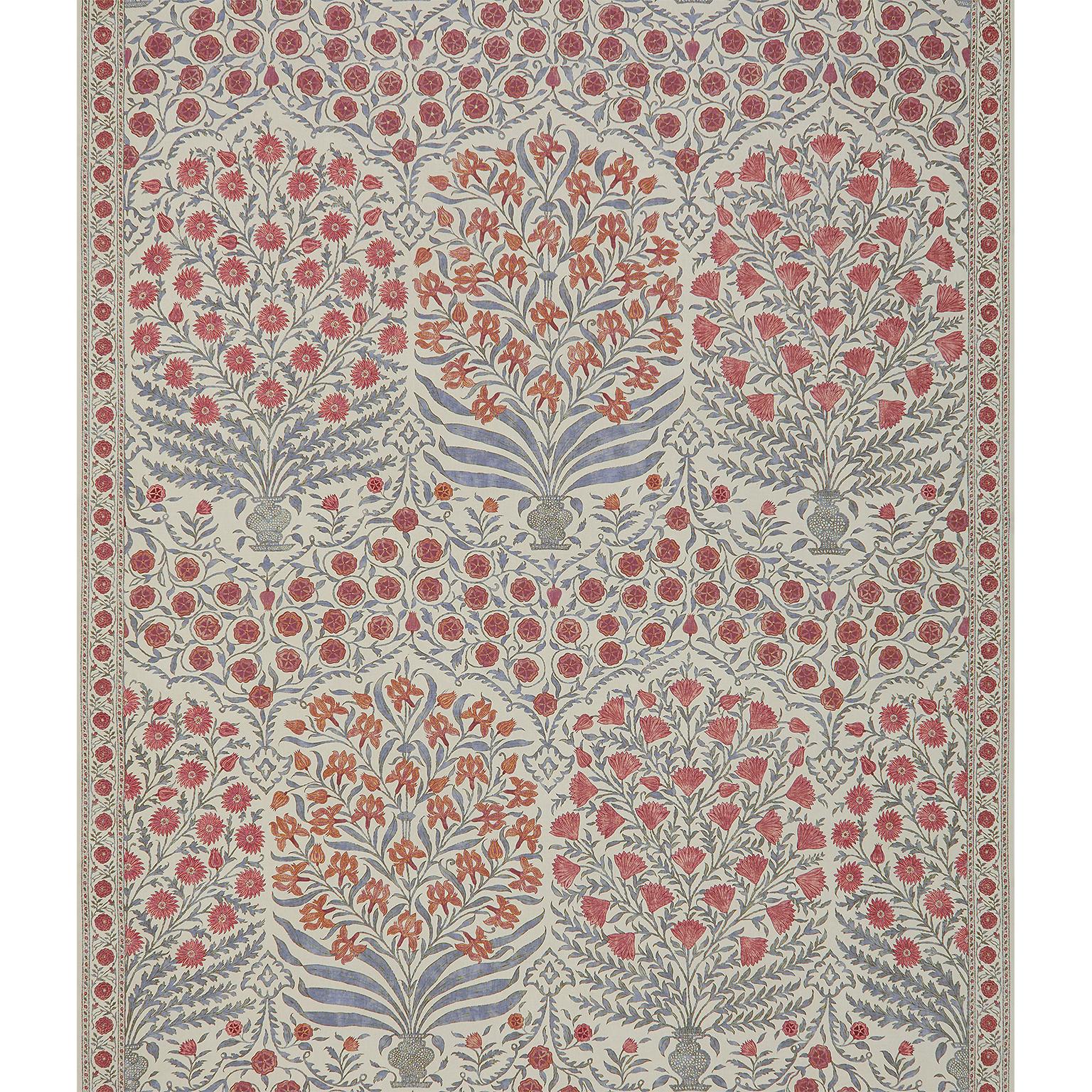 Lee Jofa Sameera Red/Blue Fabric - Image 2
